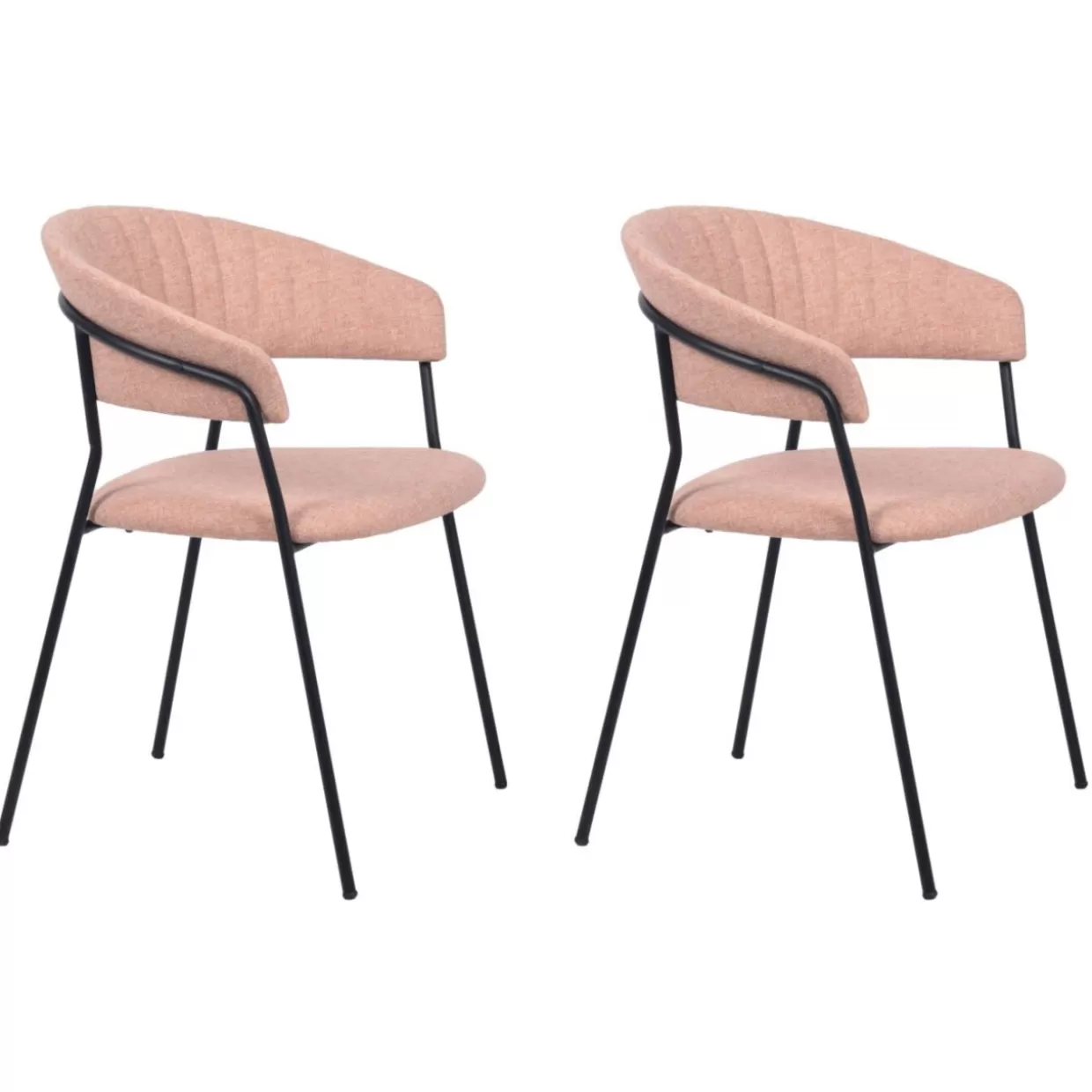 KARE Design Stühle | Armlehnstuhl Belle Rosa (2/Set)