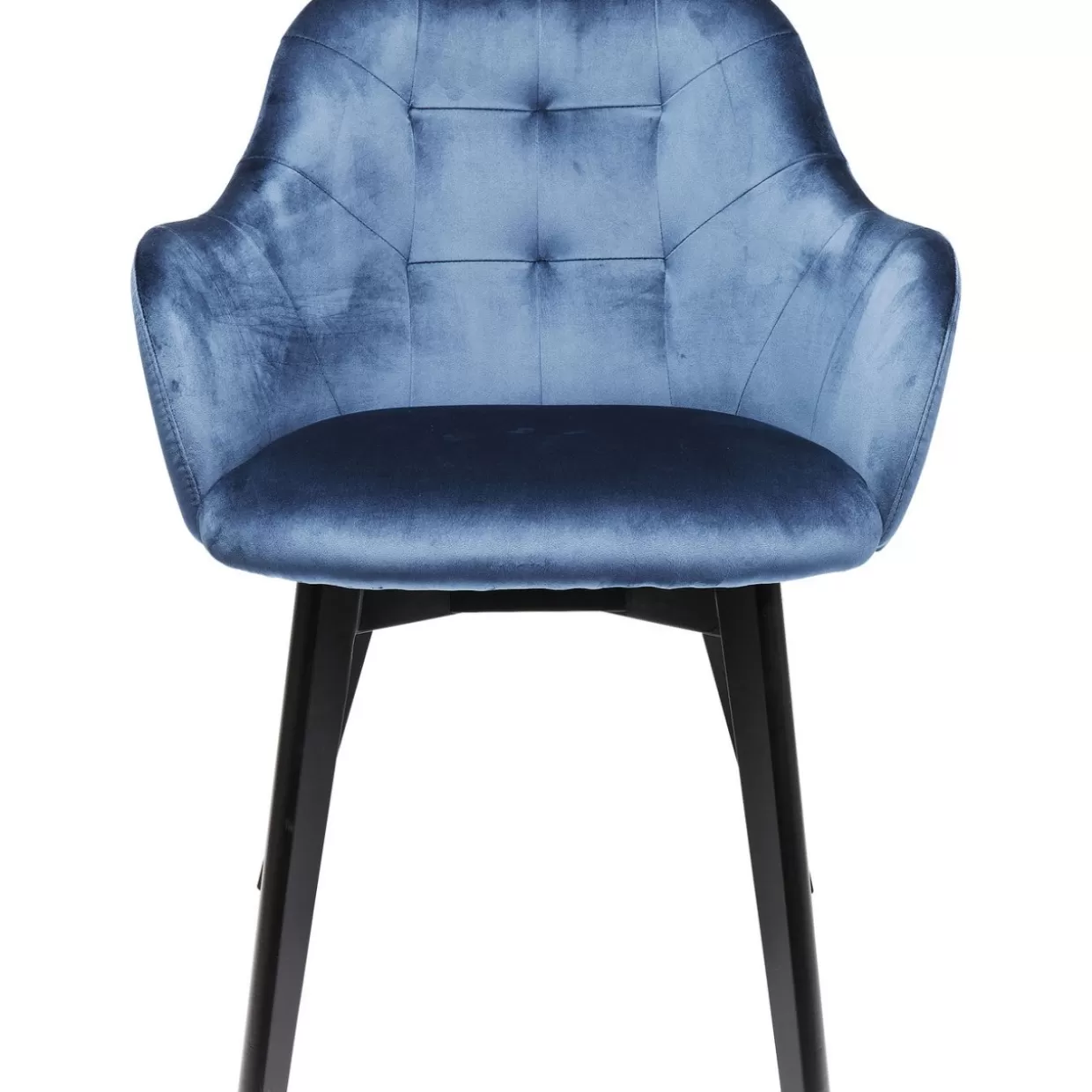 KARE Design Stühle | Armlehnstuhl Black Lady Velvet Blau