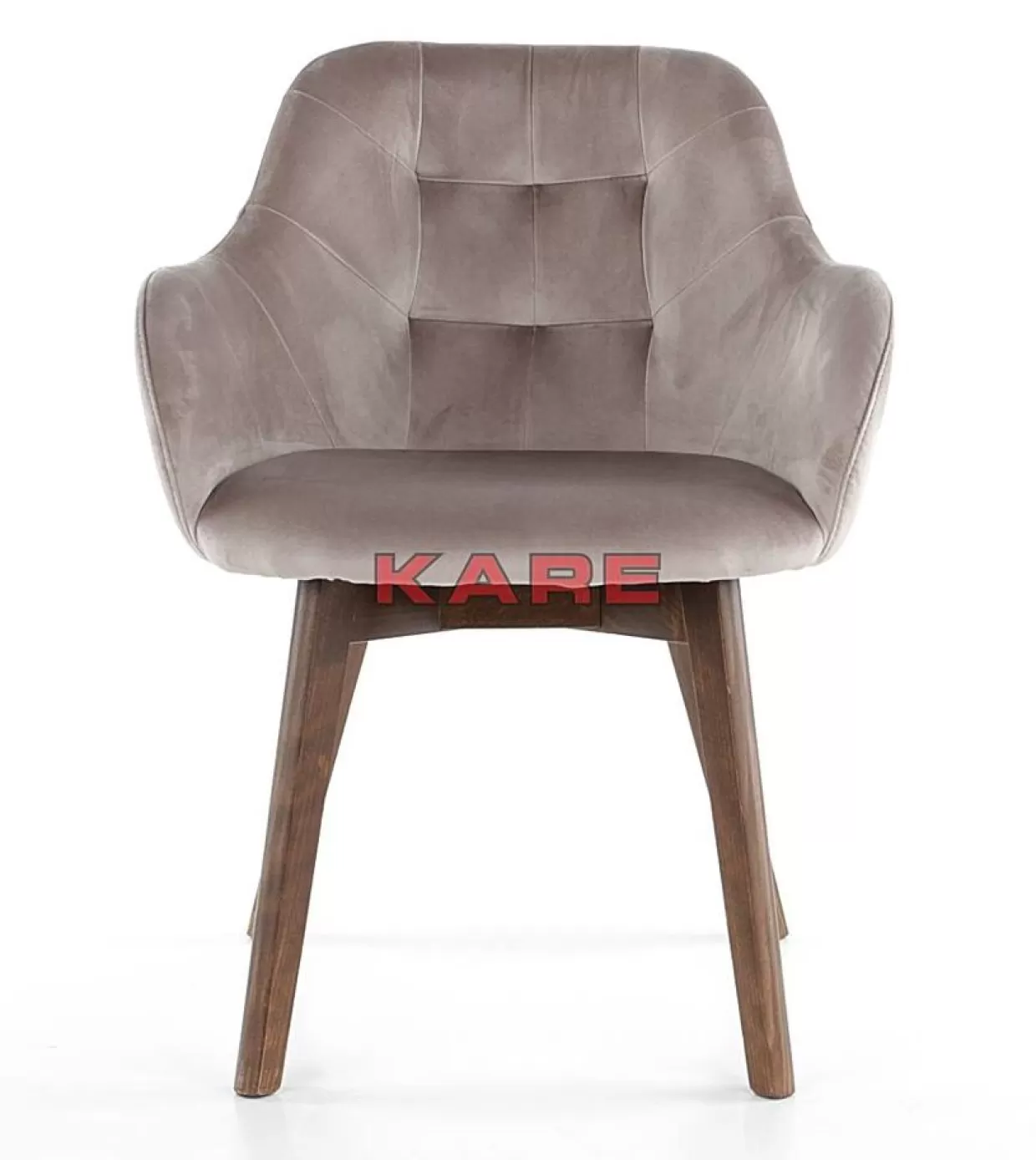 KARE Design Stühle | Armlehnstuhl Dark Lady Velvet Grau