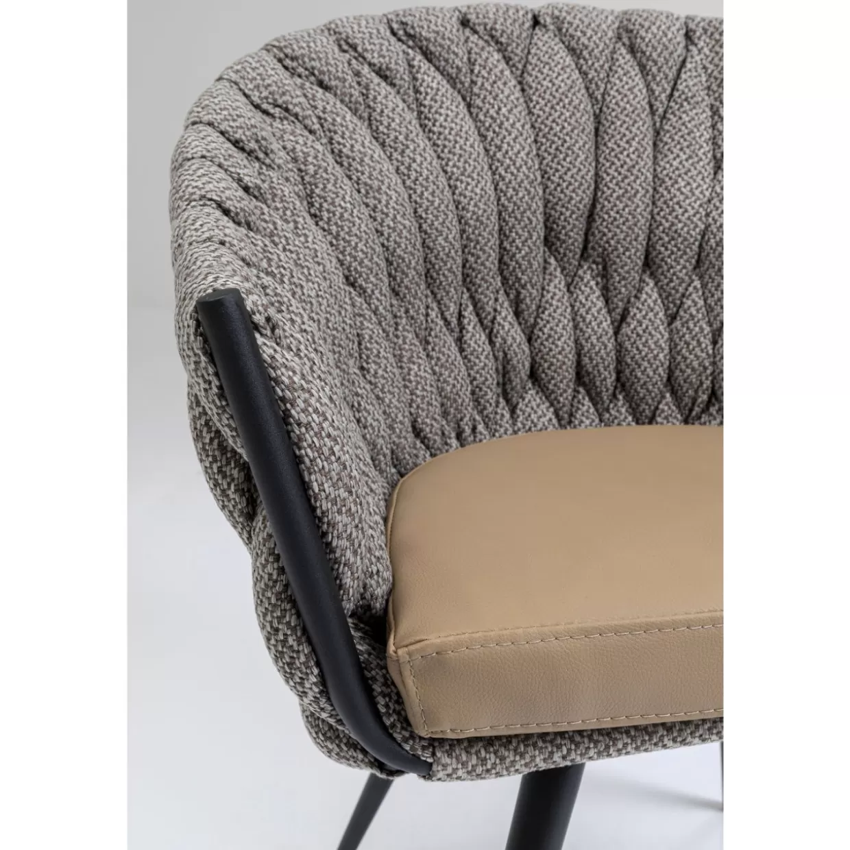 KARE Design Stühle | Armlehnstuhl Knot Tweed
