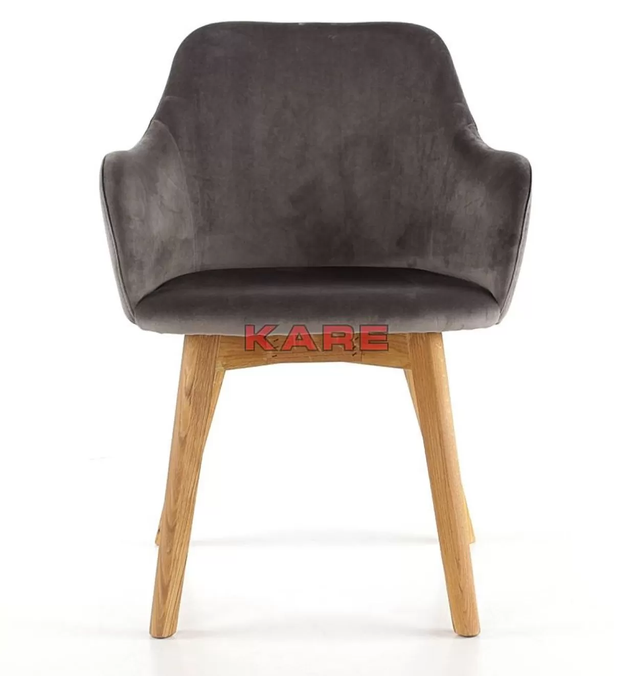 KARE Design Stühle | Armlehnstuhl Lady Velvet Grau