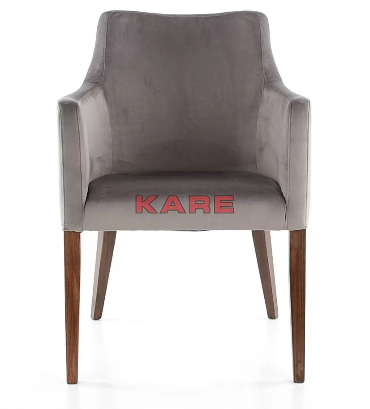 KARE Design Stühle | Armlehnstuhl Mode Velvet Grau