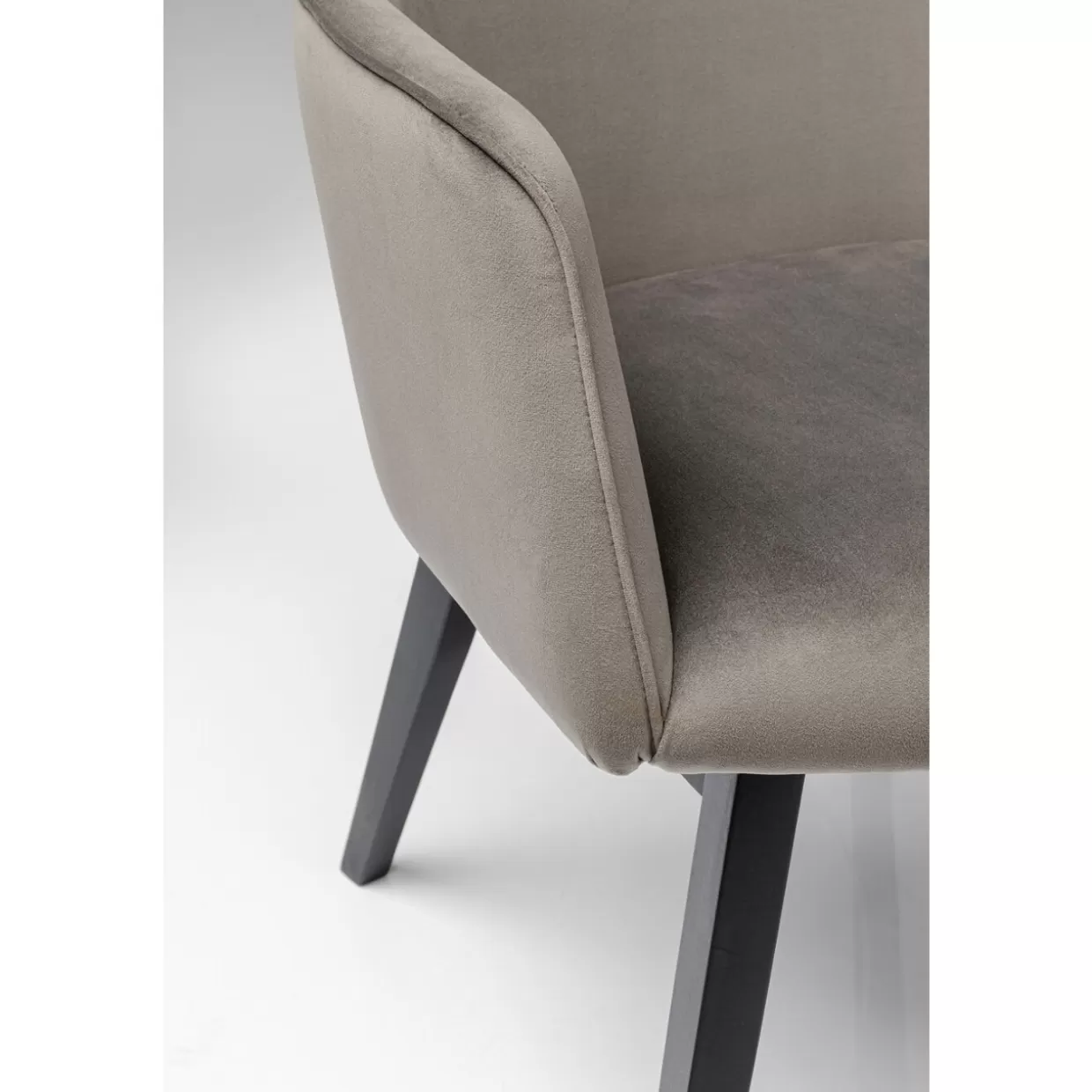 KARE Design Stühle | Armlehnstuhl Modino Velvet Grau