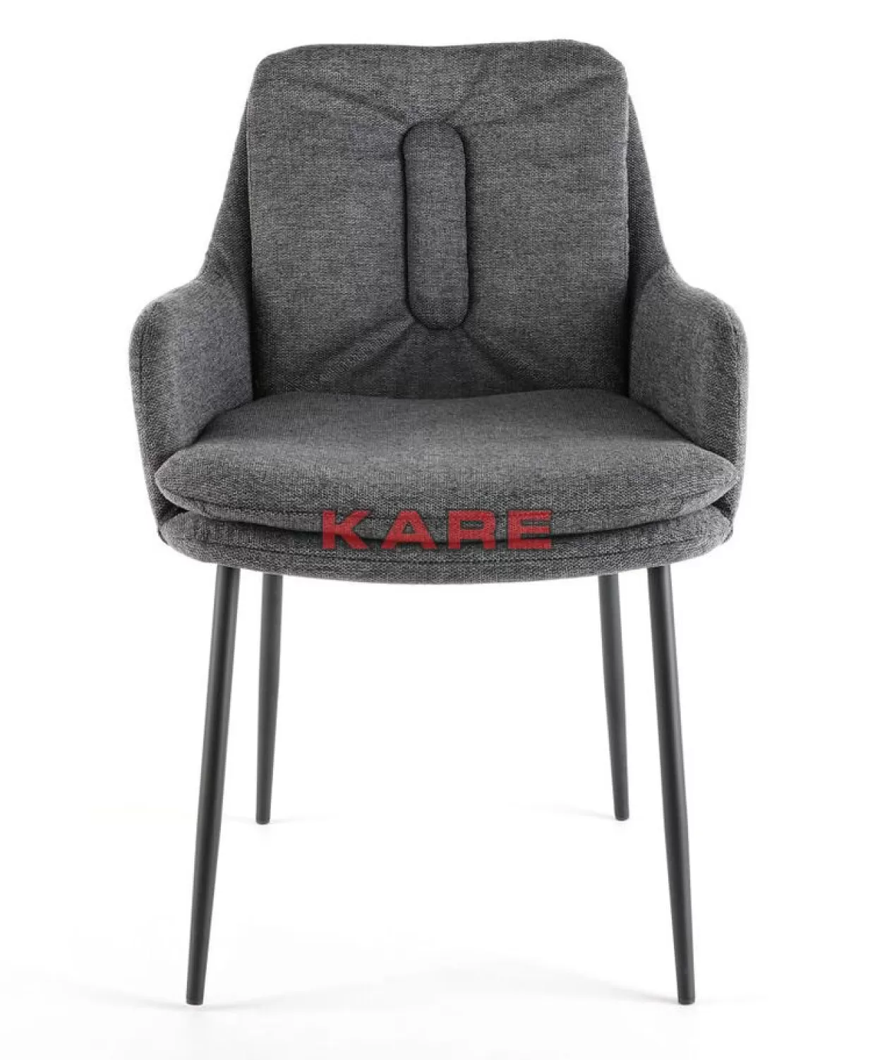 KARE Design Stühle | Armlehnstuhl Thea Dunkelgrau