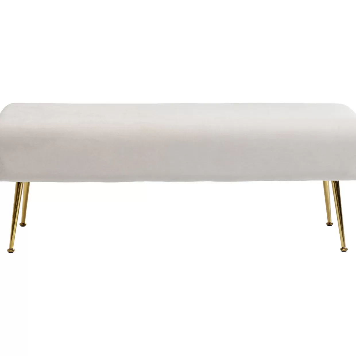 KARE Design Sitzbänke | Bank Deria Velvet Creme 110Cm