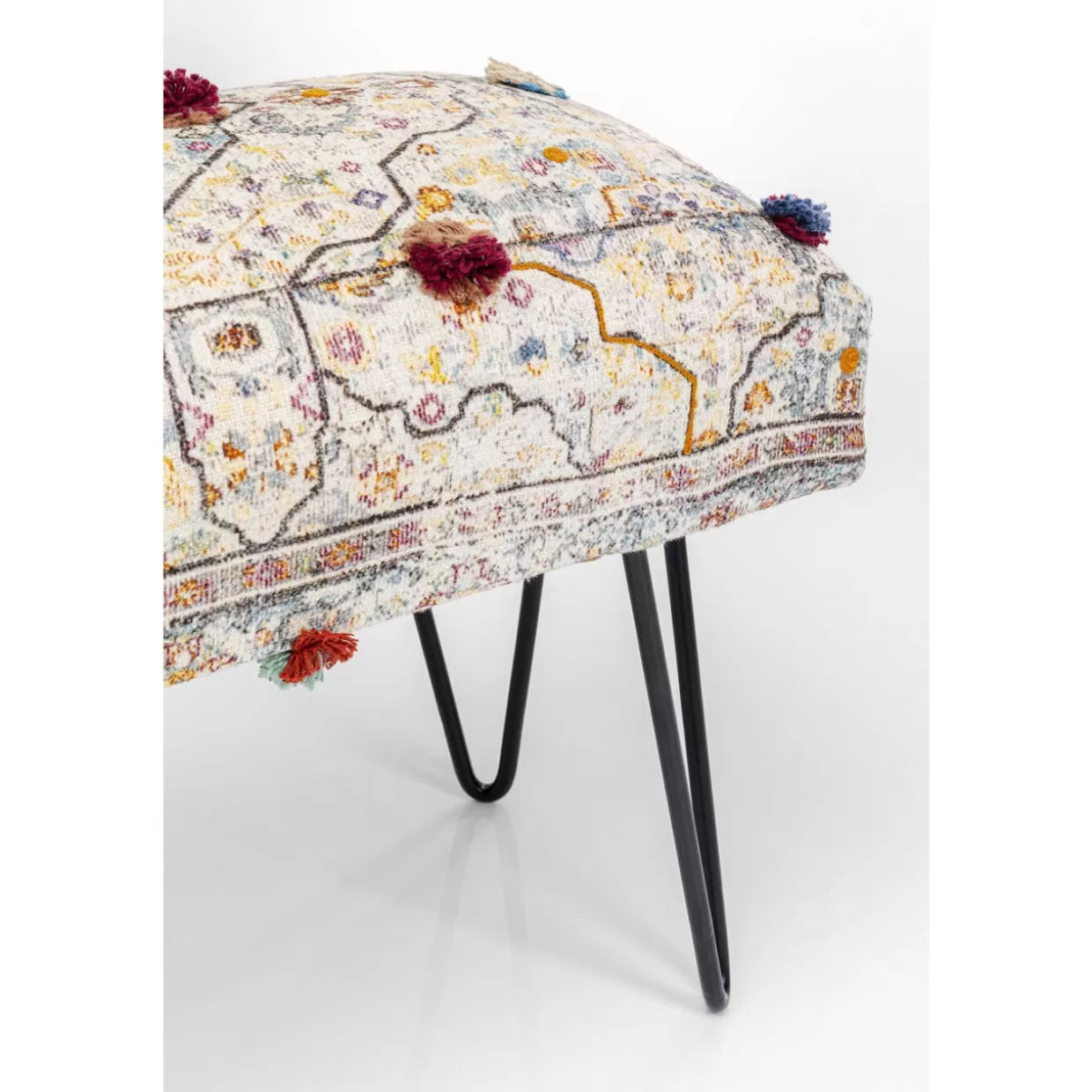 KARE Design Sitzbänke | Bank Desna Patchwork Creme Multi 80Cm