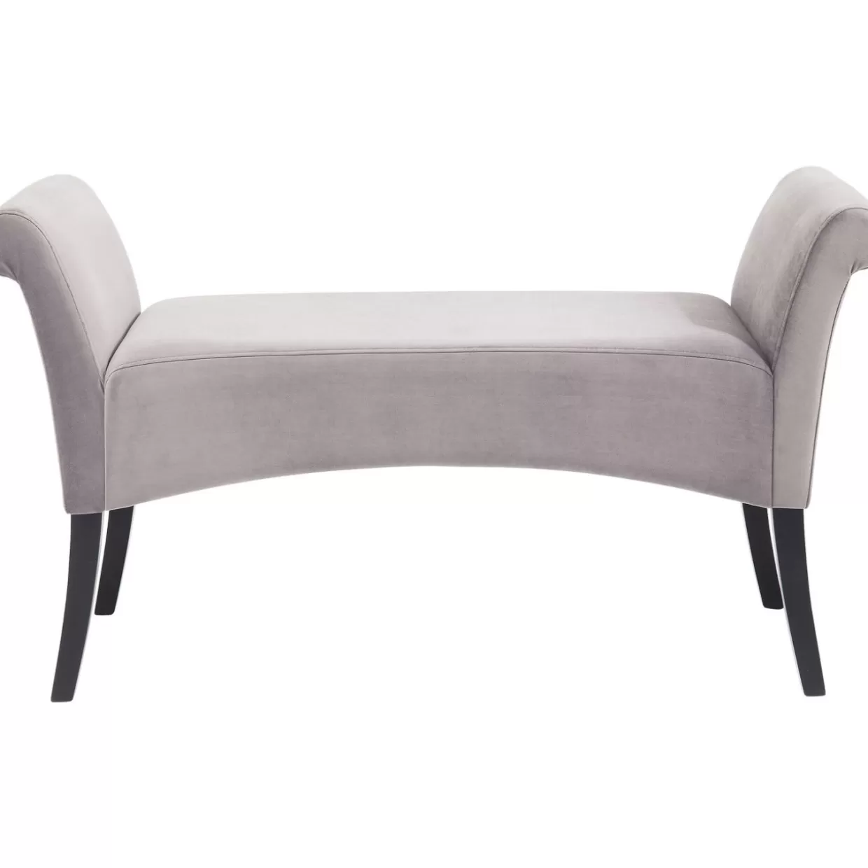 KARE Design Sitzbänke | Bank Motley Velvet Silvergrey