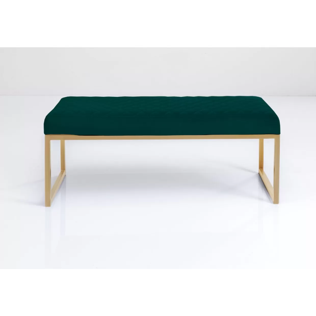 KARE Design Sitzbänke | Bank Smart Dunkelgrun Messing 90Cm