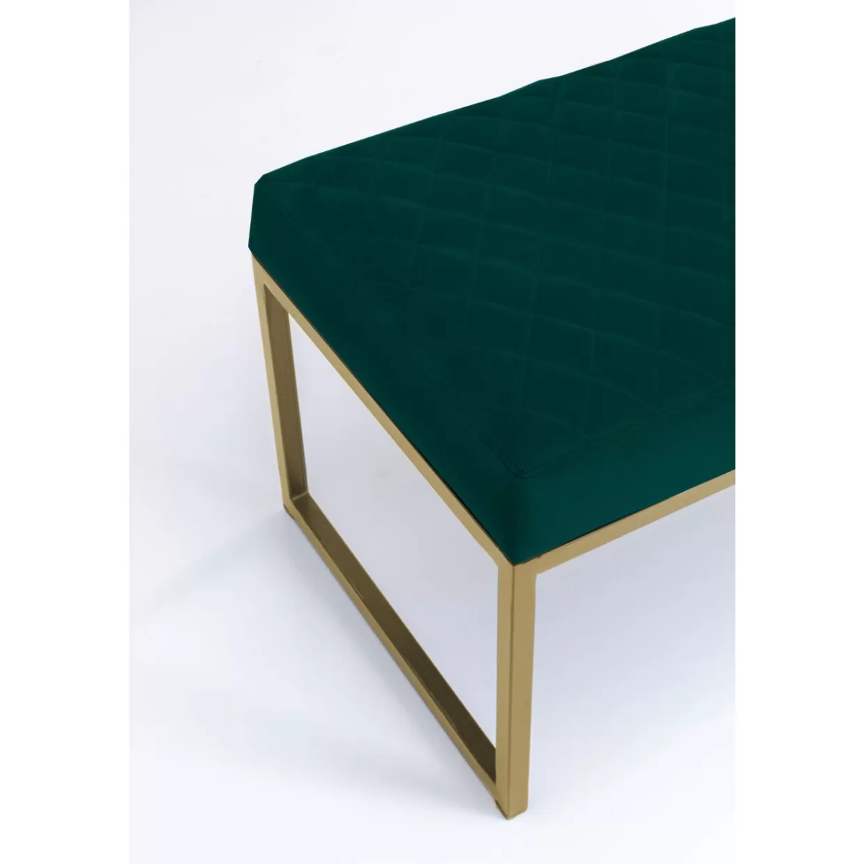 KARE Design Sitzbänke | Bank Smart Dunkelgrun Messing 90Cm