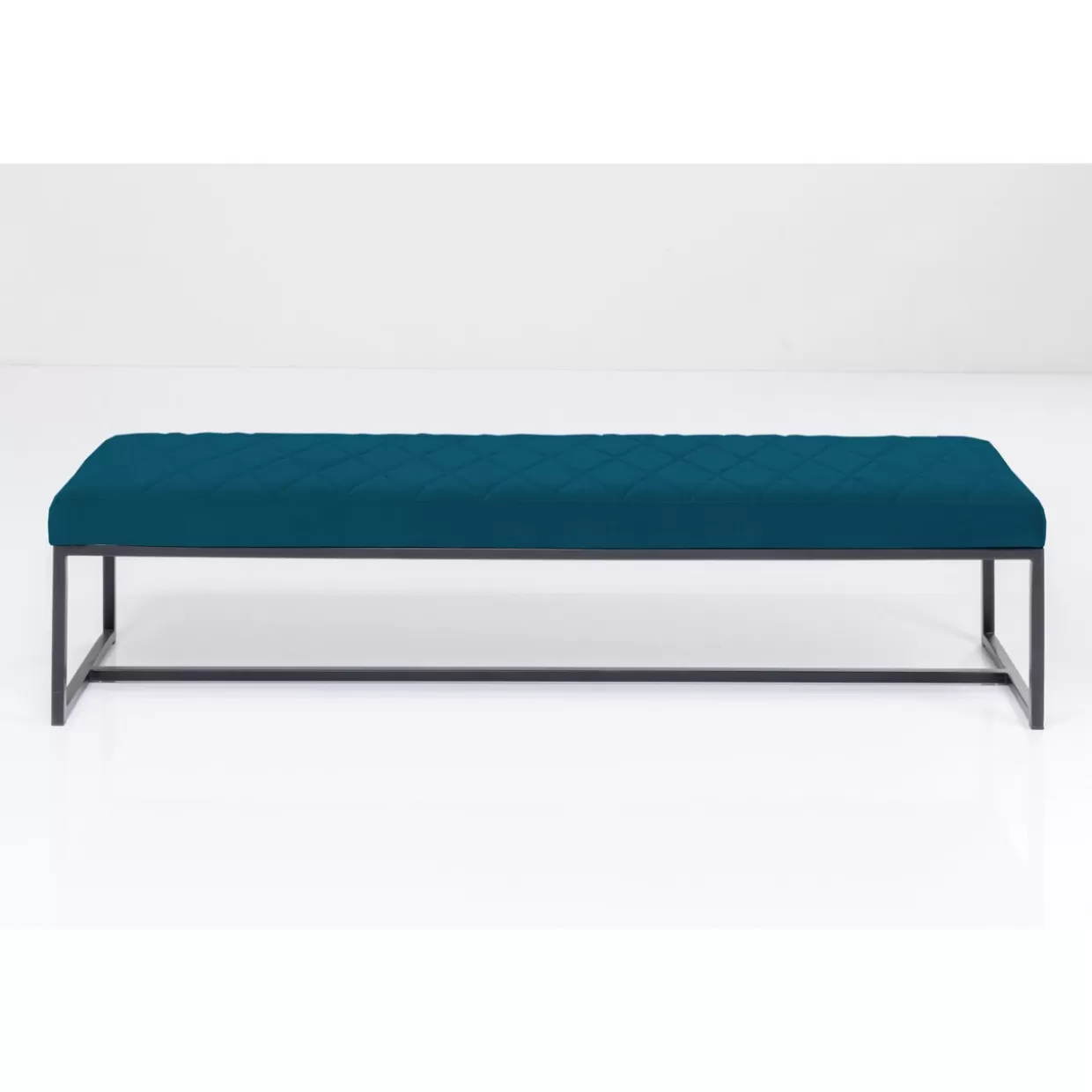 KARE Design Sitzbänke | Bank Smart Petrol Schwarz 150X40Cm