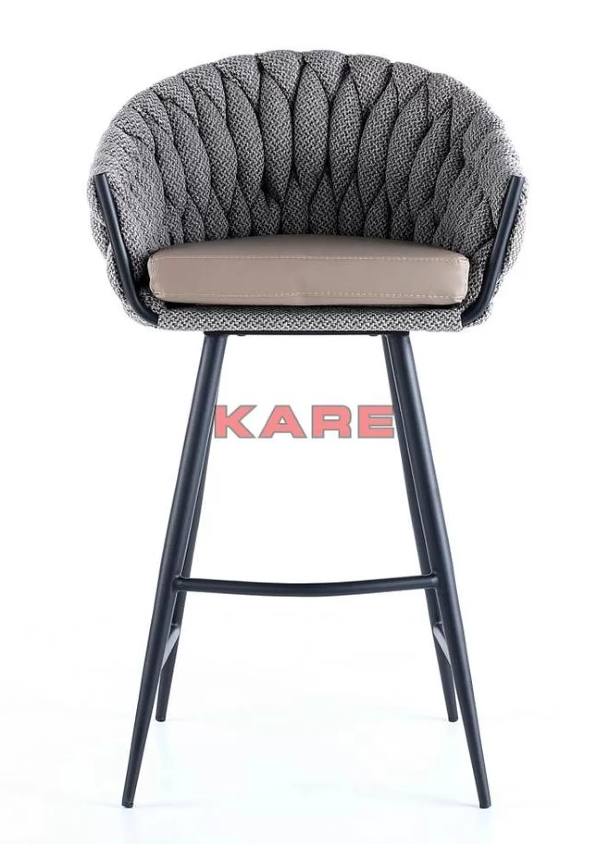 KARE Design Sitzbänke | Barstuhl Knot Tweed