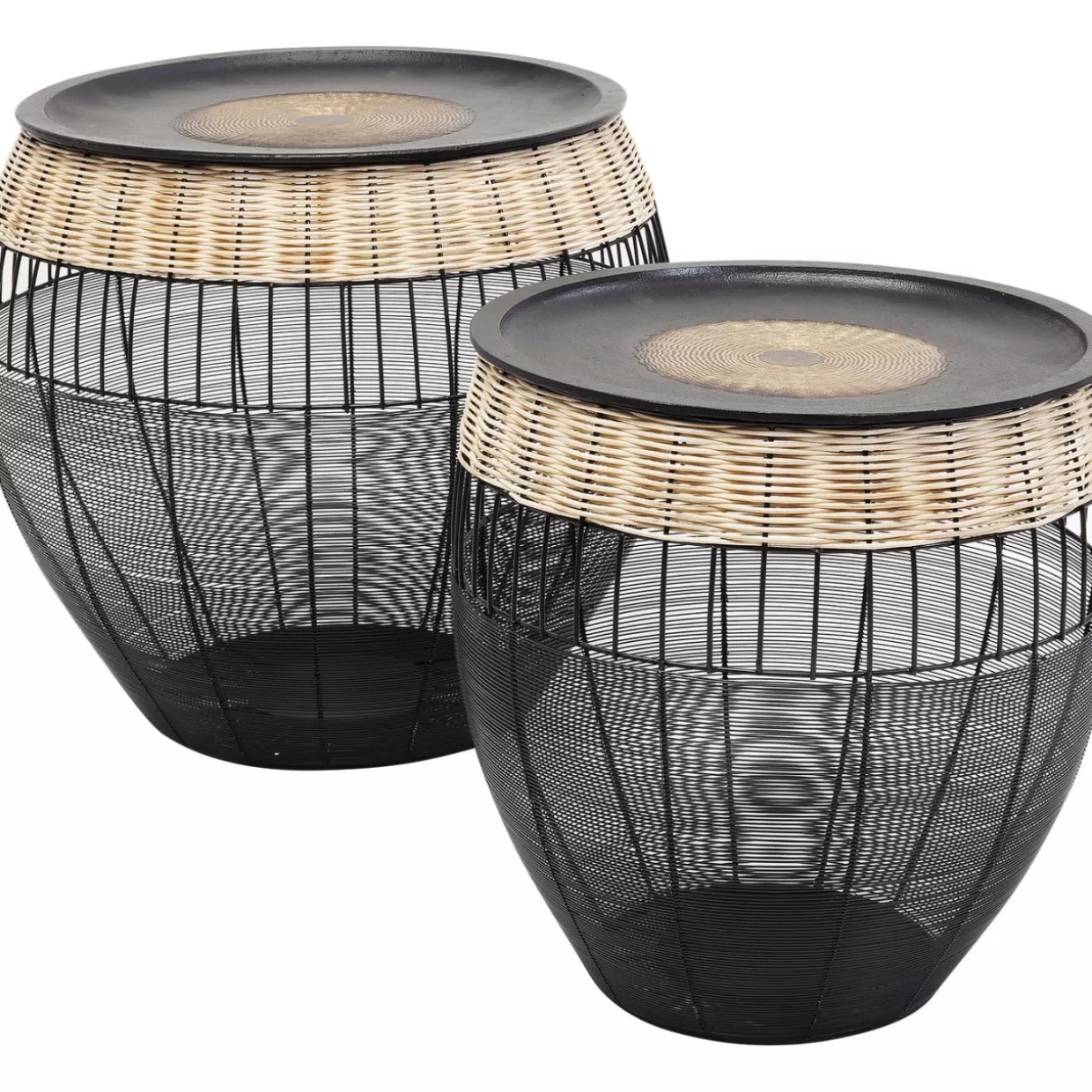 KARE Design Tische | Beistelltisch African Drums (2/Set)
