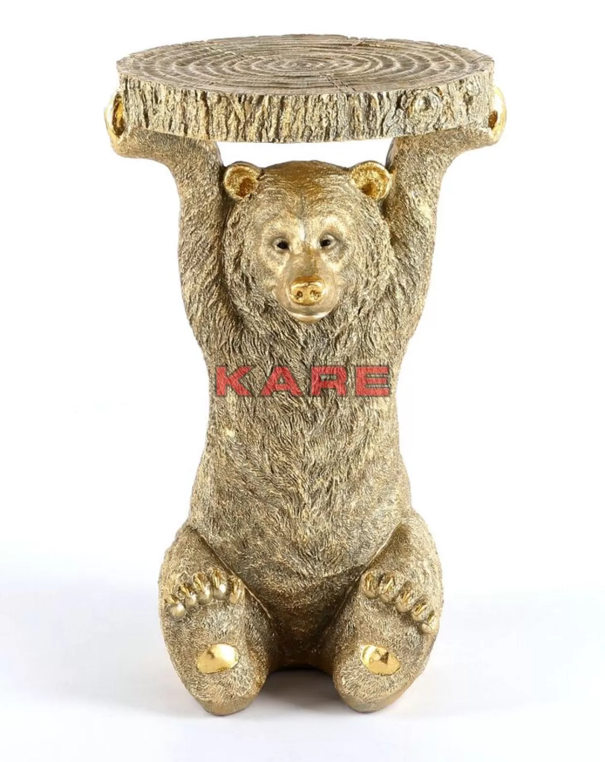 KARE Design Tische | Beistelltisch Animal Bear Gold 35X34Cm