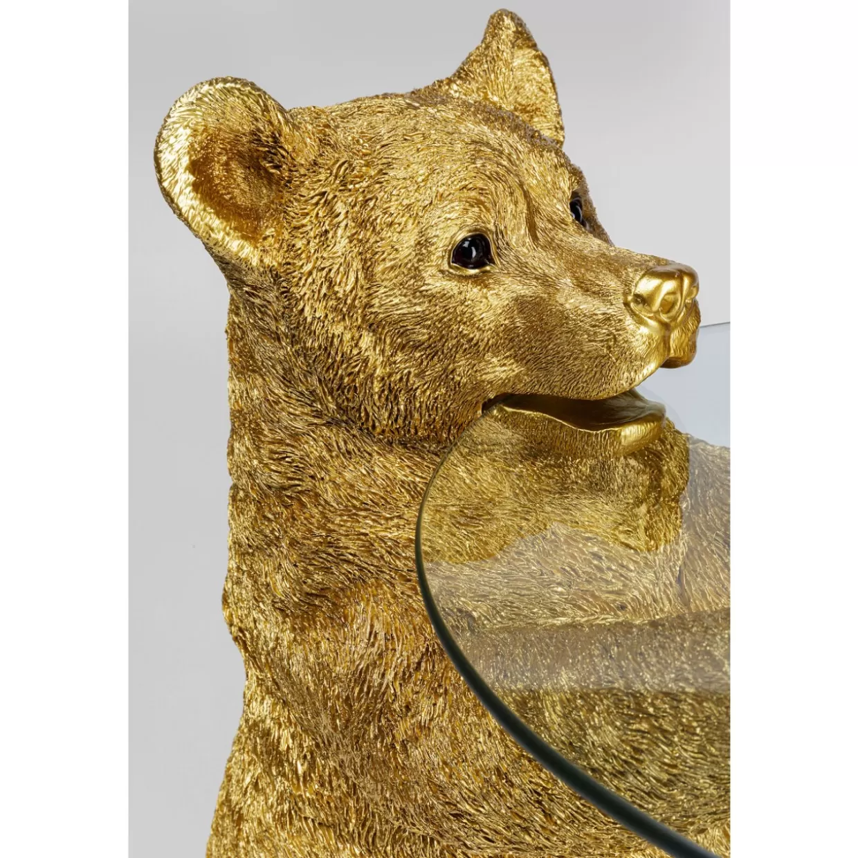 KARE Design Tische | Beistelltisch Animal Bear Gold O40Cm
