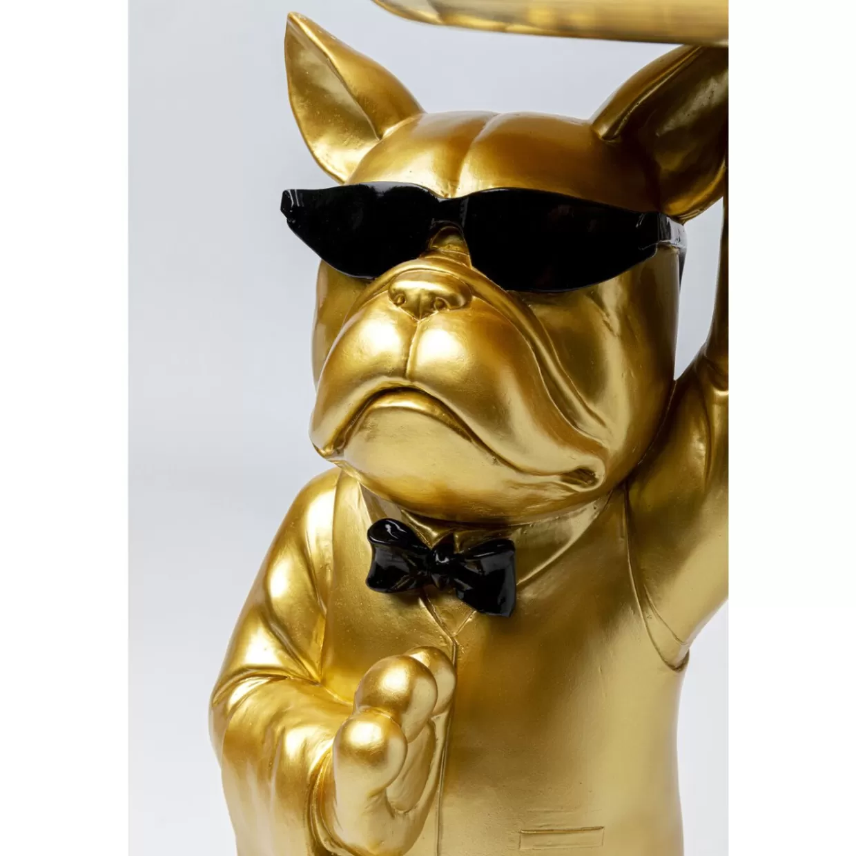 KARE Design Tische | Beistelltisch Cool Bulldog Tray Gold 34X55Cm