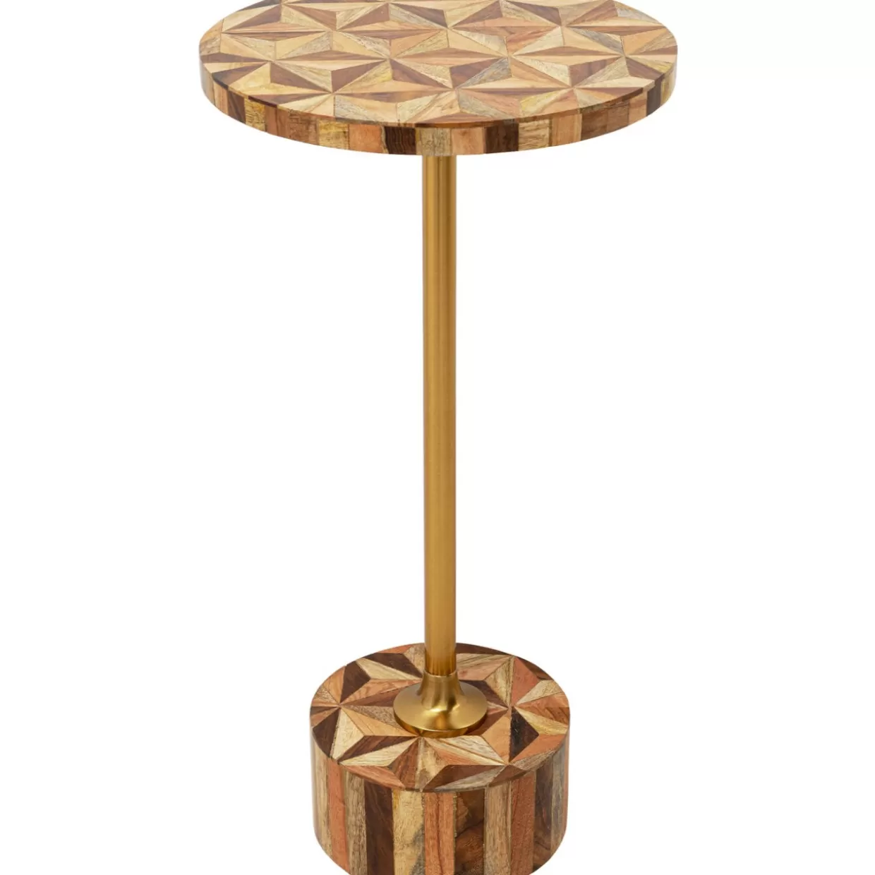 KARE Design Tische | Beistelltisch Domero Geo Braun O25Cm