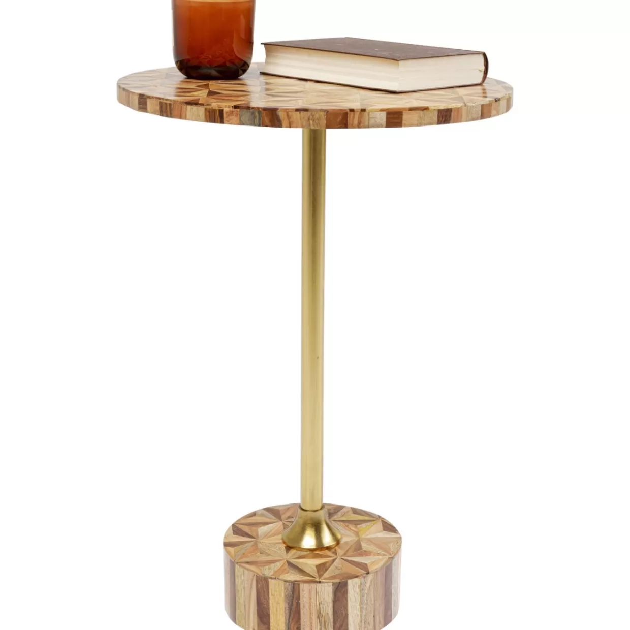 KARE Design Tische | Beistelltisch Domero Geo Braun O40Cm