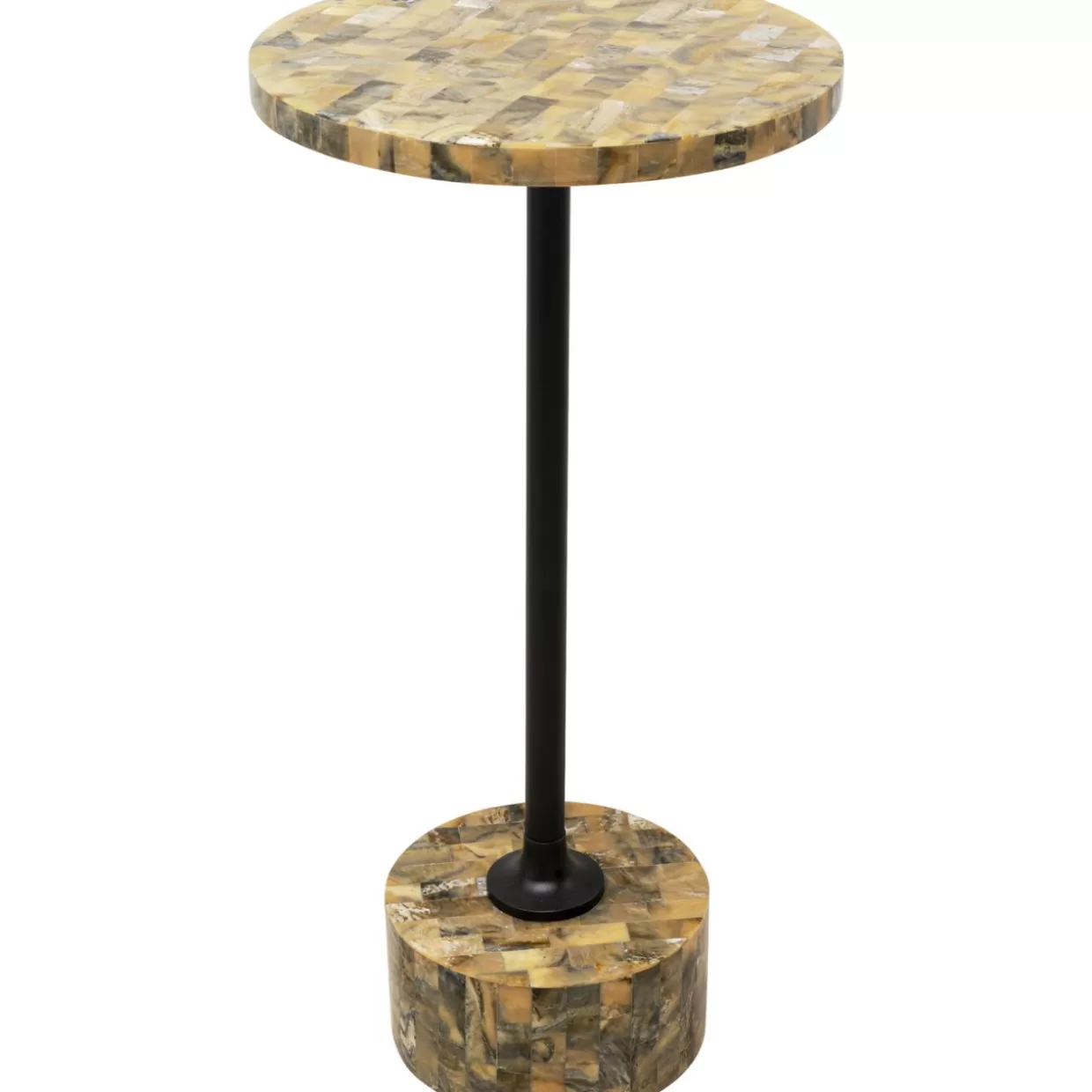 KARE Design Tische | Beistelltisch Domero Mosaic Grau O25Cm