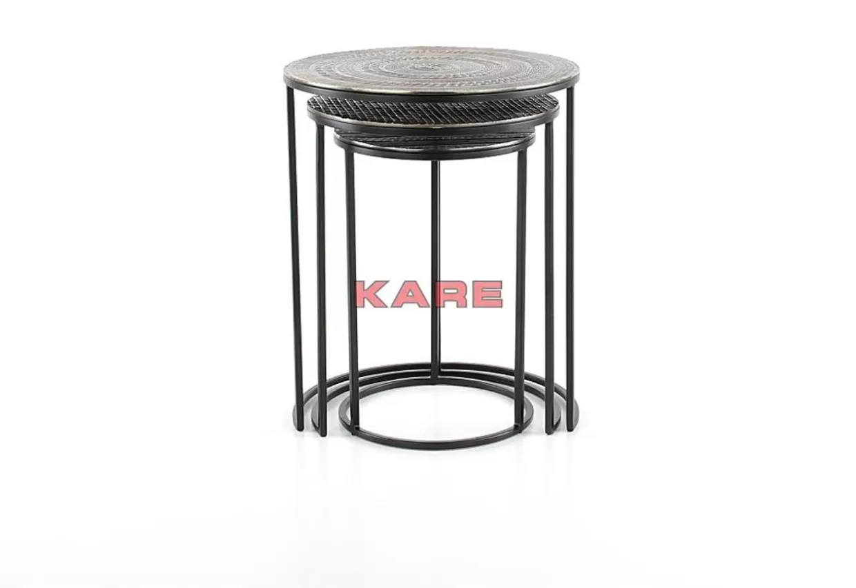 KARE Design Tische | Beistelltisch Electra (3/Set) O48Cm