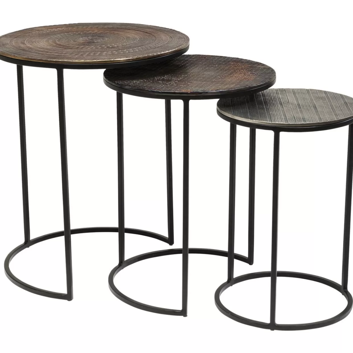 KARE Design Tische | Beistelltisch Electra (3/Set) O48Cm