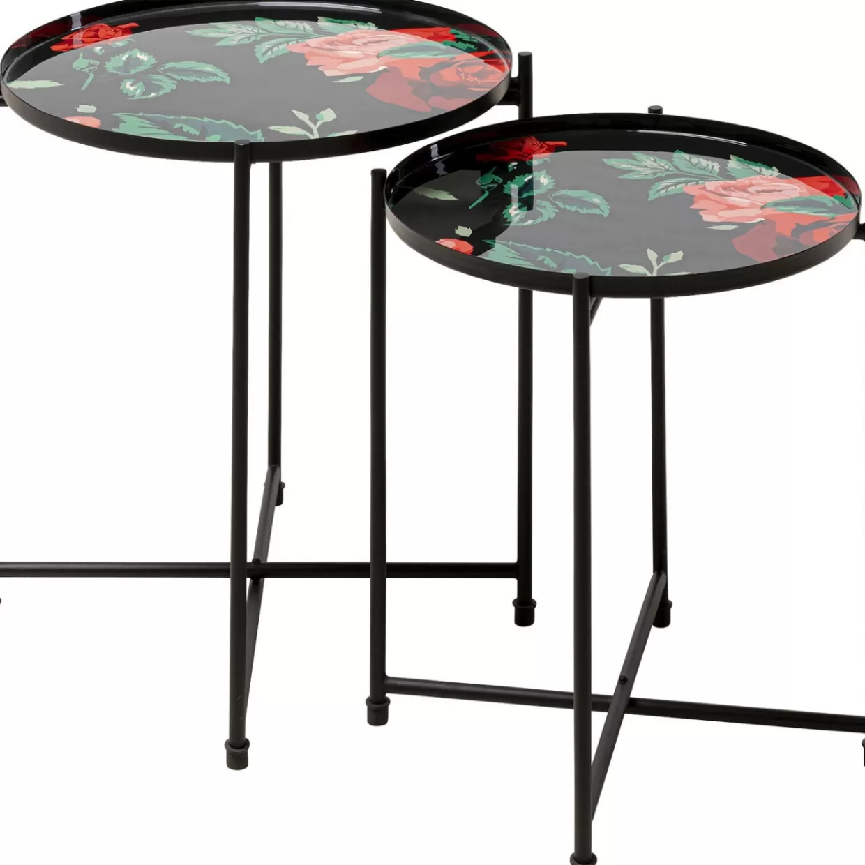 KARE Design Tische | Beistelltisch Flowers Garden Round (2/Set)