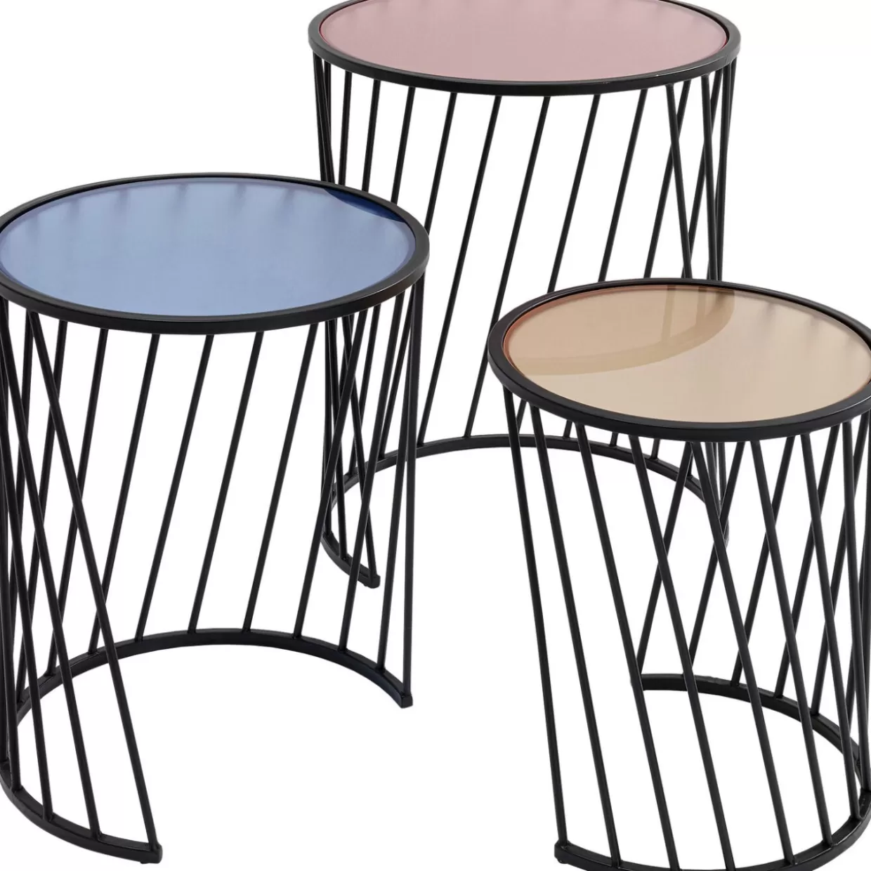 KARE Design Tische | Beistelltisch Rainbow (3/Set)