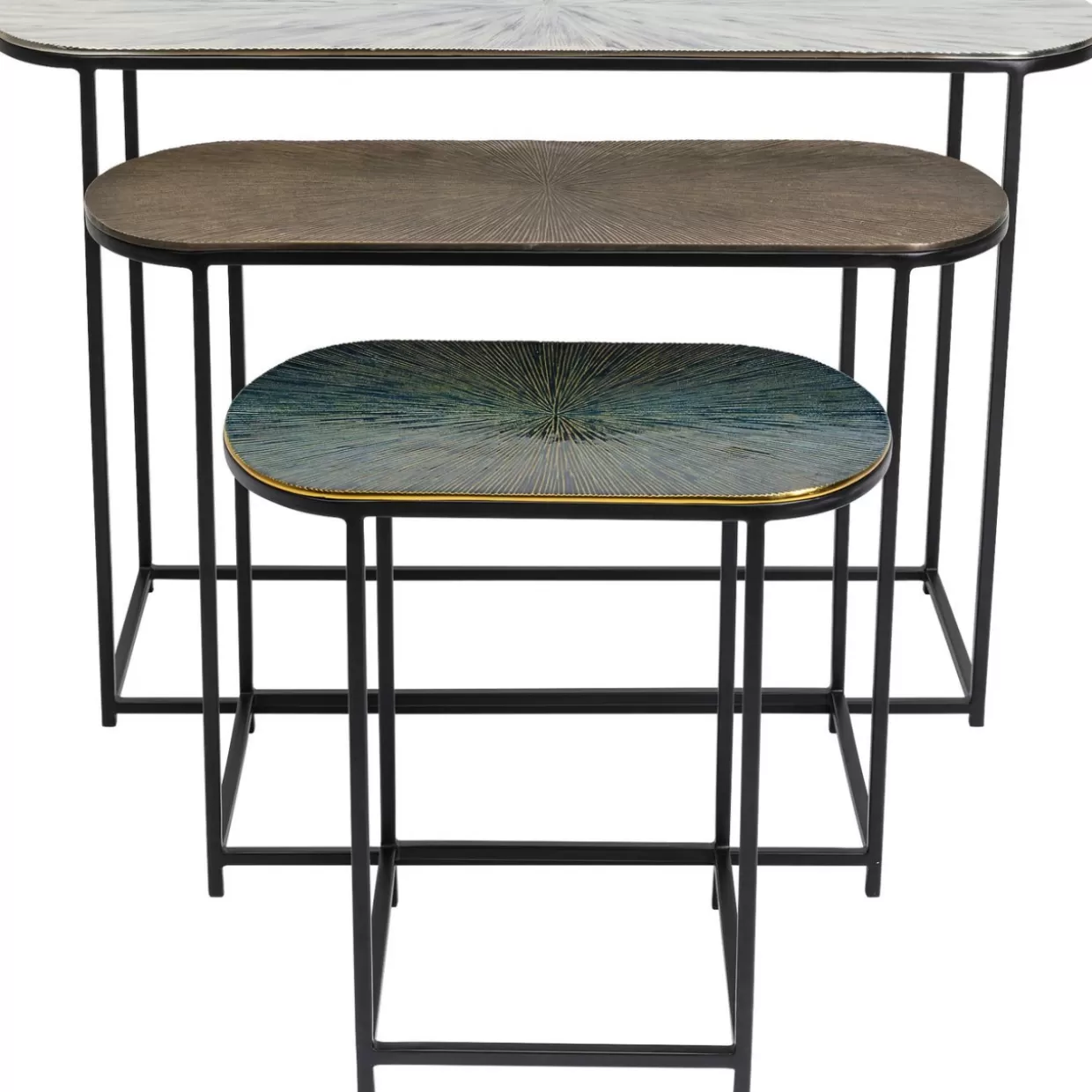 KARE Design Tische | Beistelltisch Ray Oval (3/Set)