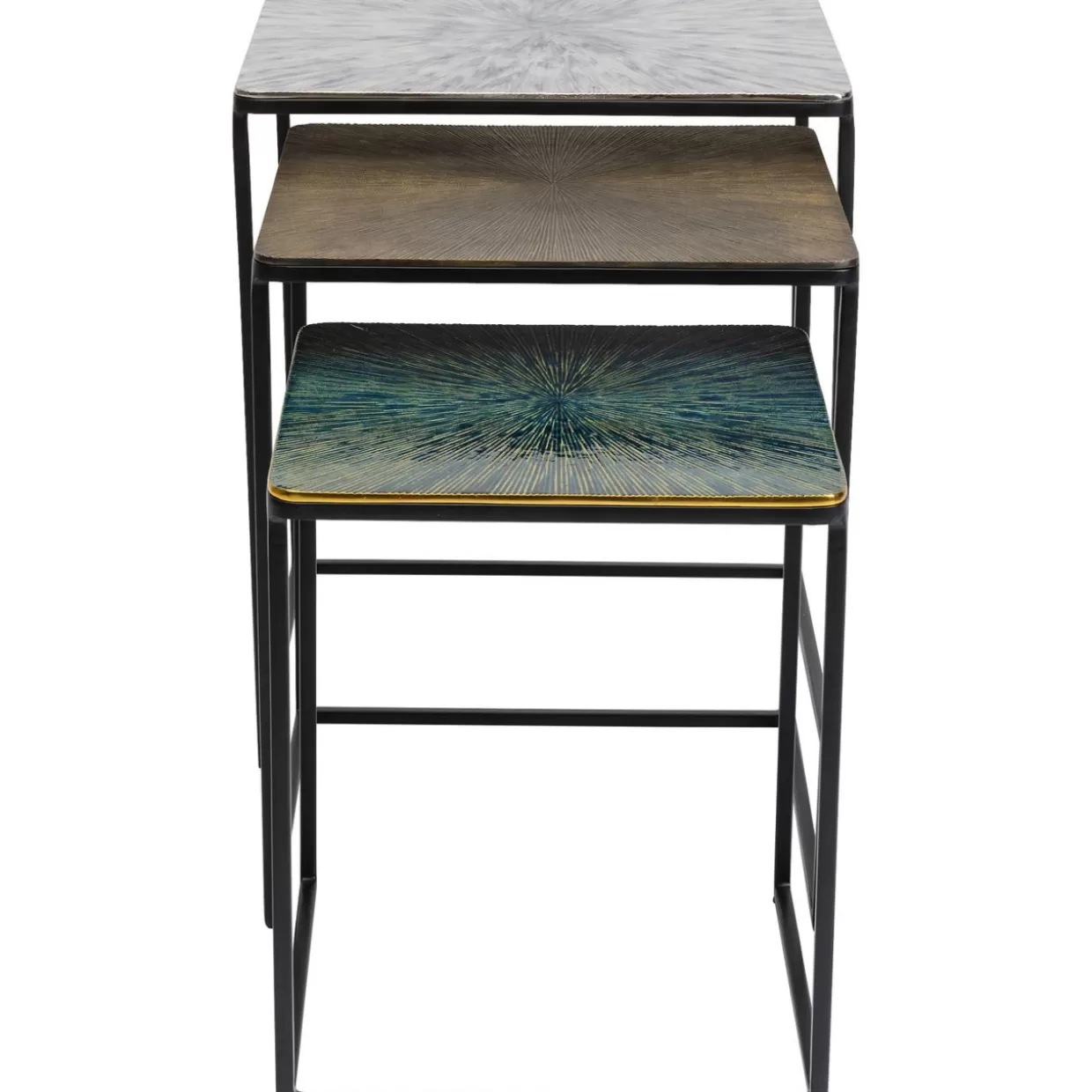KARE Design Tische | Beistelltisch Ray Square (3/Set)
