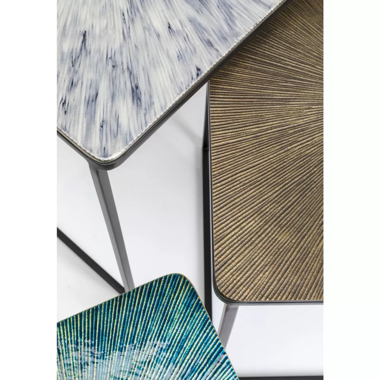 KARE Design Tische | Beistelltisch Ray Square (3/Set)
