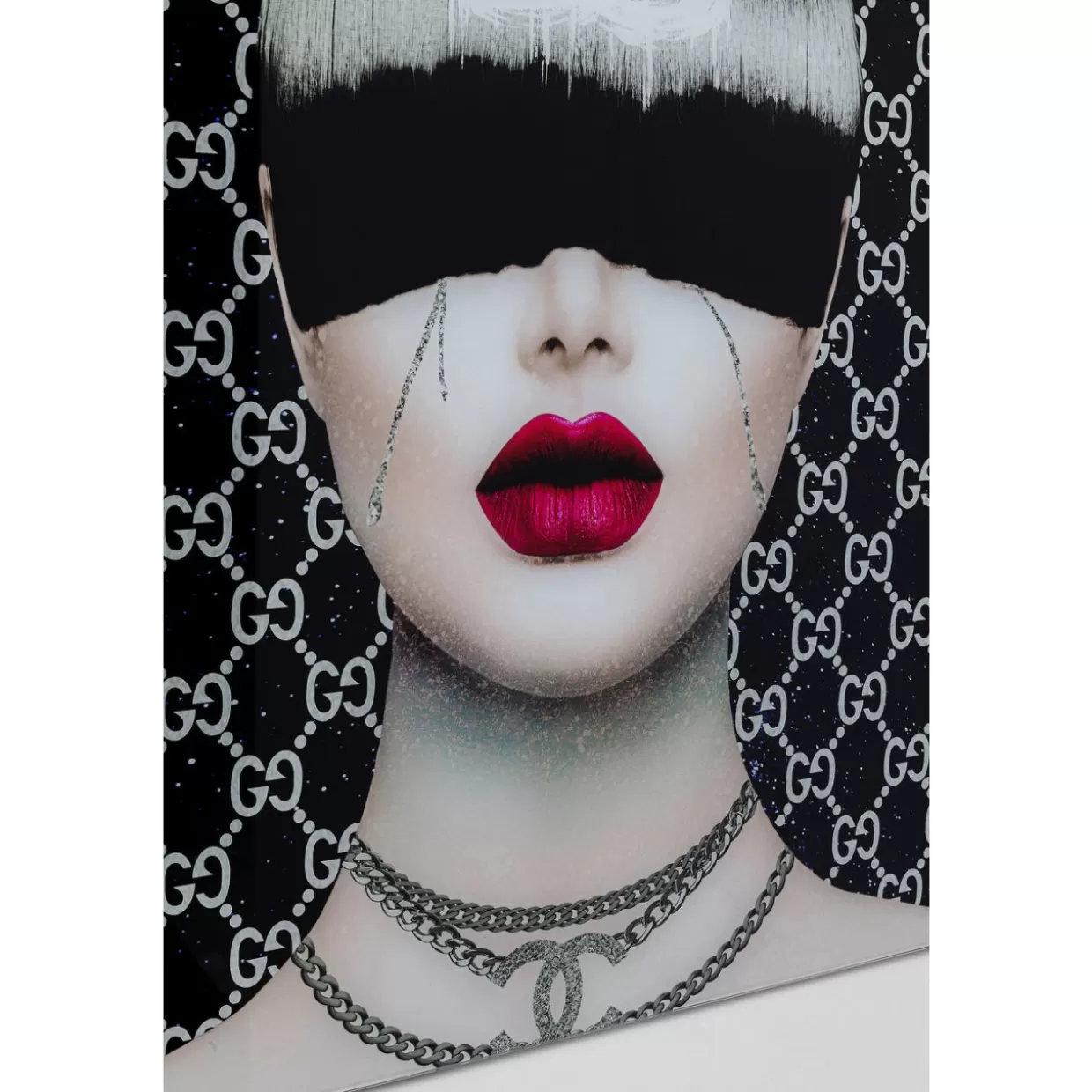 KARE Design Bilder | Bild Glas Fashion Haircut 80X80