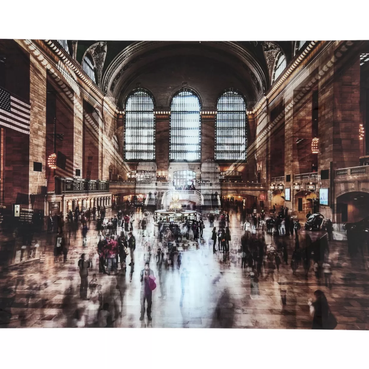 KARE Design Bilder | Bild Glas Grand Central Station 160X120Cm