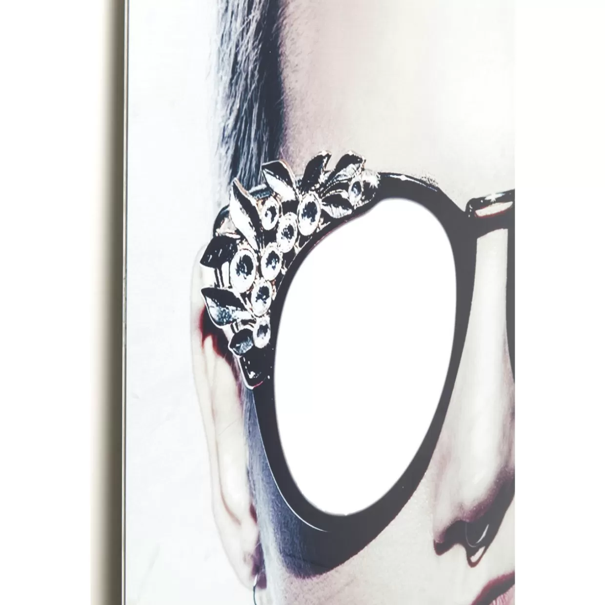 KARE Design Bilder | Bild Glas Metallic Girlie 120X120Cm