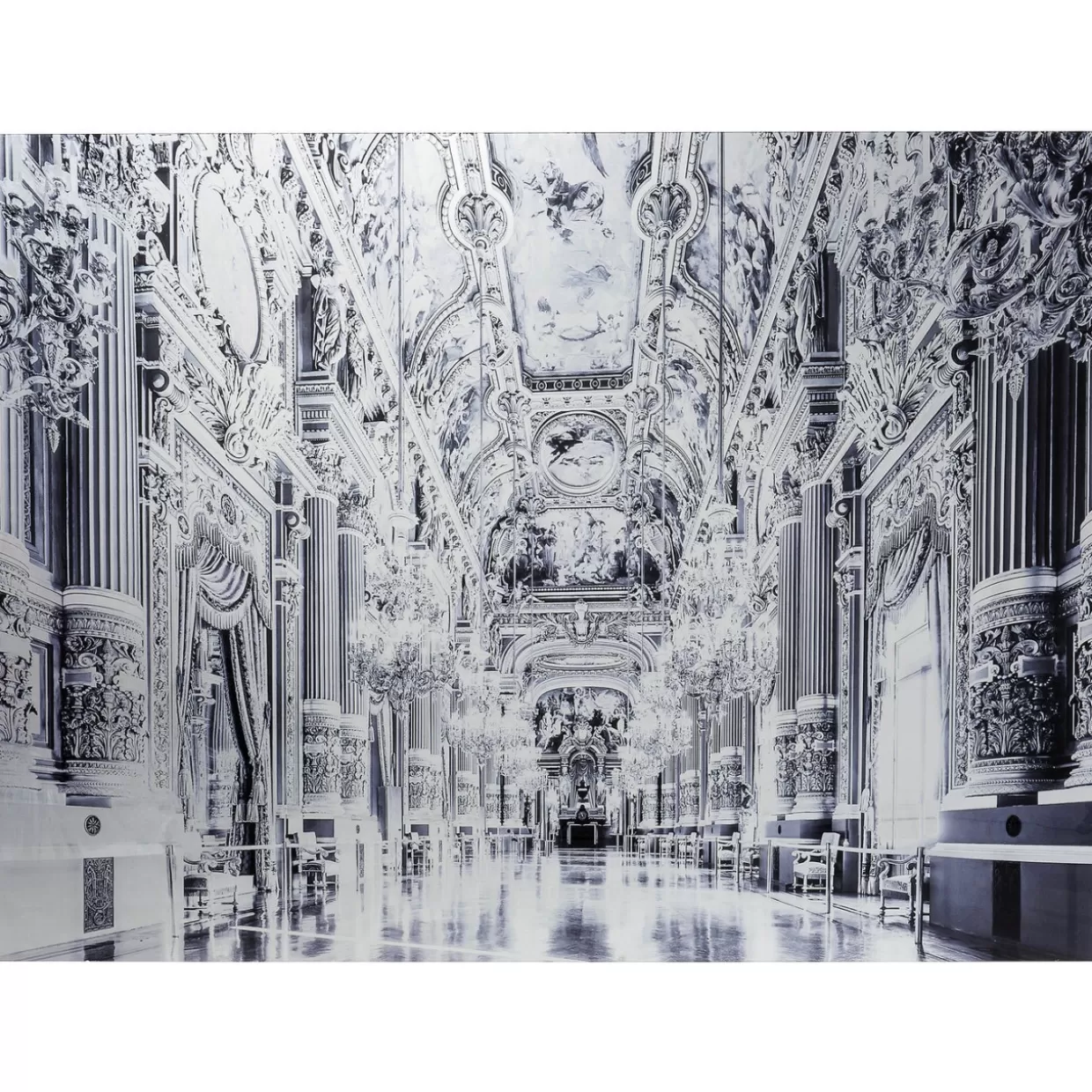 KARE Design Bilder | Bild Glas Metallic Versailles 180X120Cm