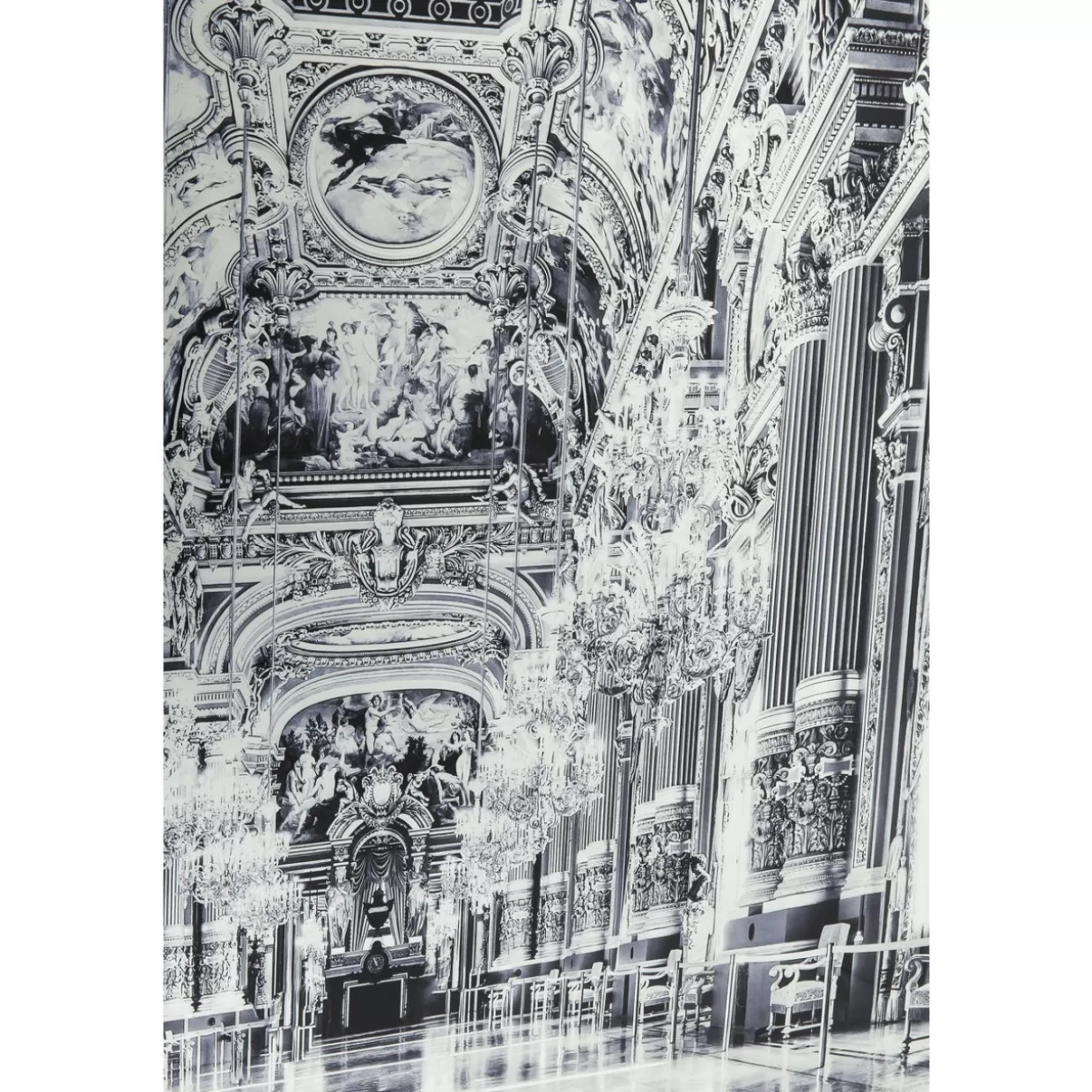 KARE Design Bilder | Bild Glas Metallic Versailles 180X120Cm