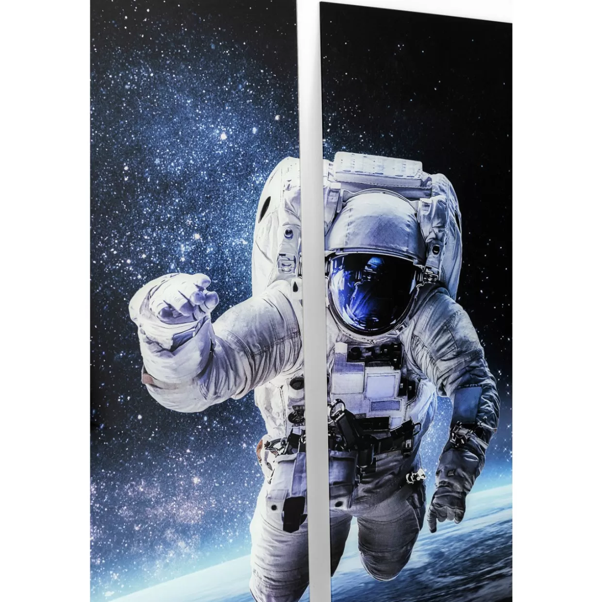 KARE Design Bilder | Bild Glas Triptychon Man In Space 160X240