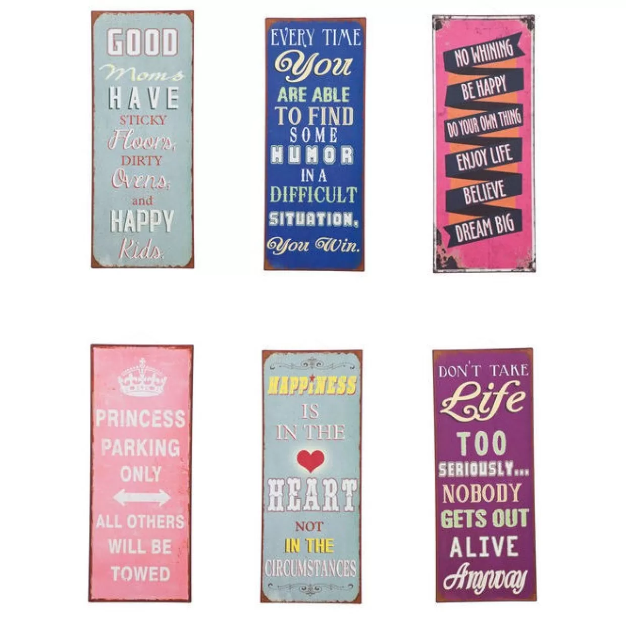 KARE Design Bilder | Bild Iron Slogan 76X31Cm Sortiert
