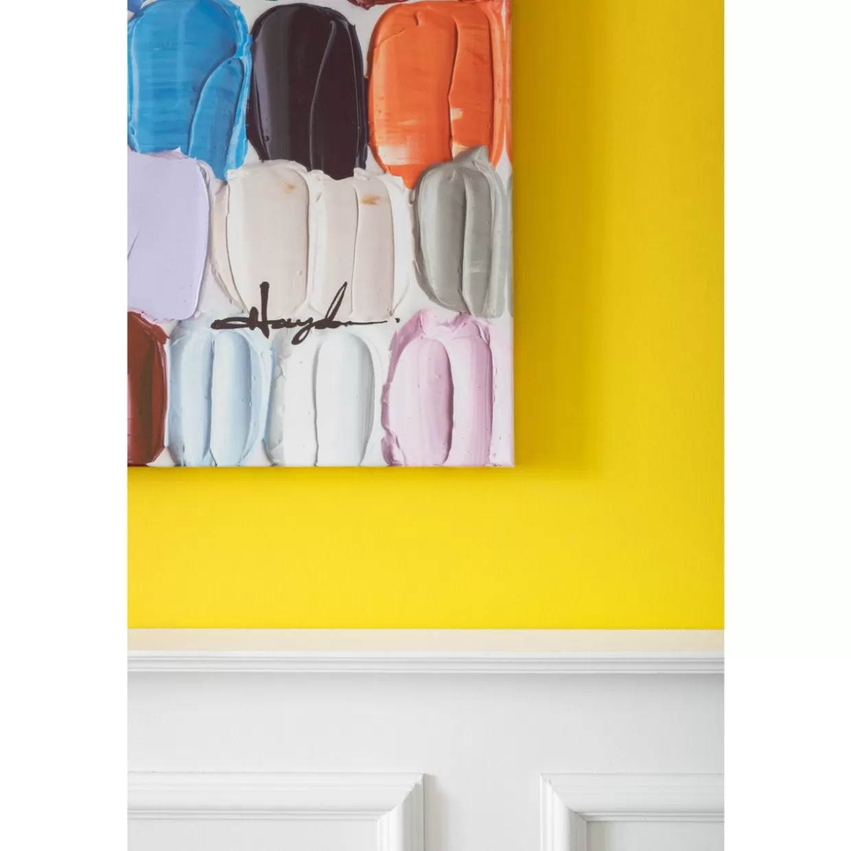 KARE Design Bilder | Bild Touched Colorful Dots 140X200Cm