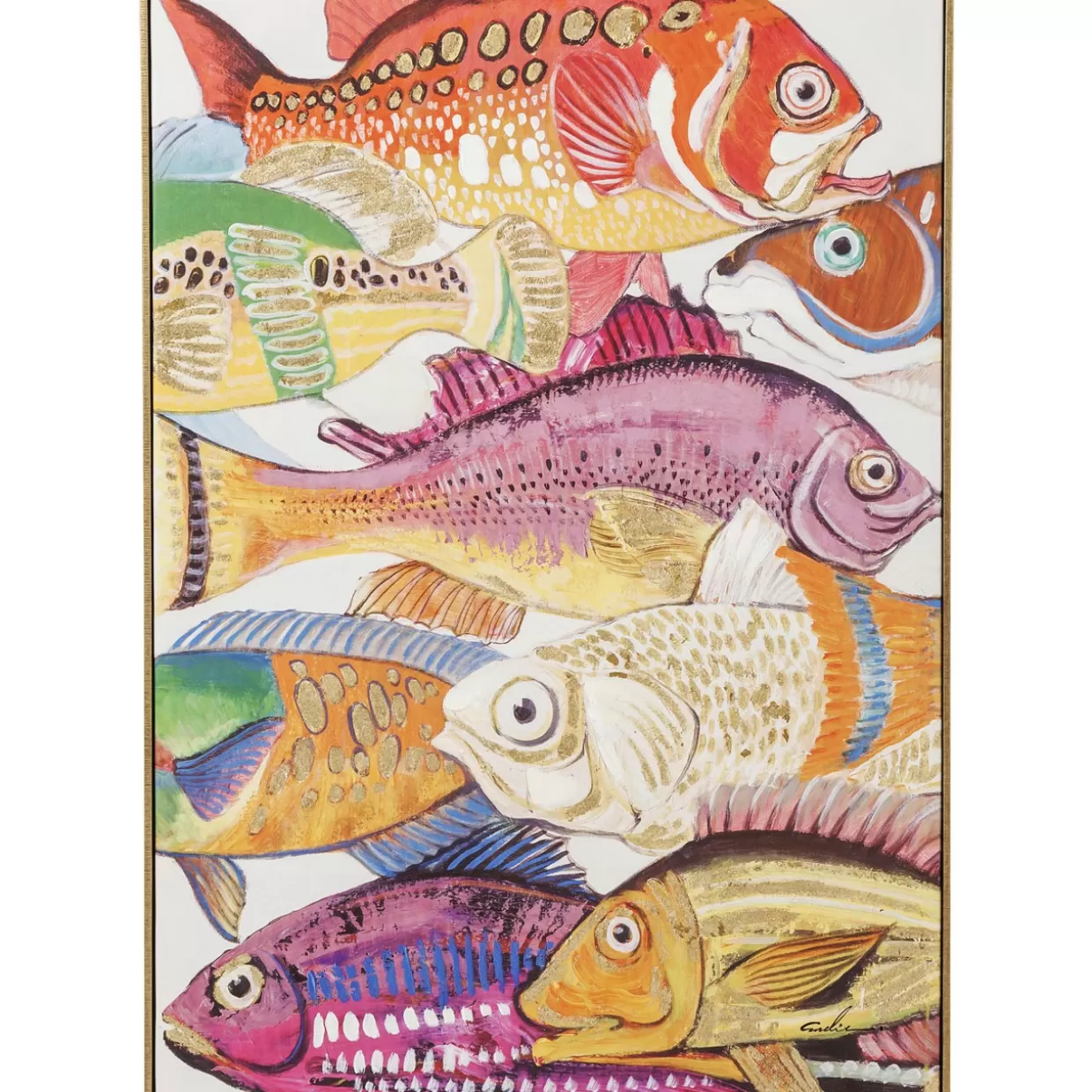 KARE Design Bilder | Bild Touched Fish Meeting One 100X75Cm