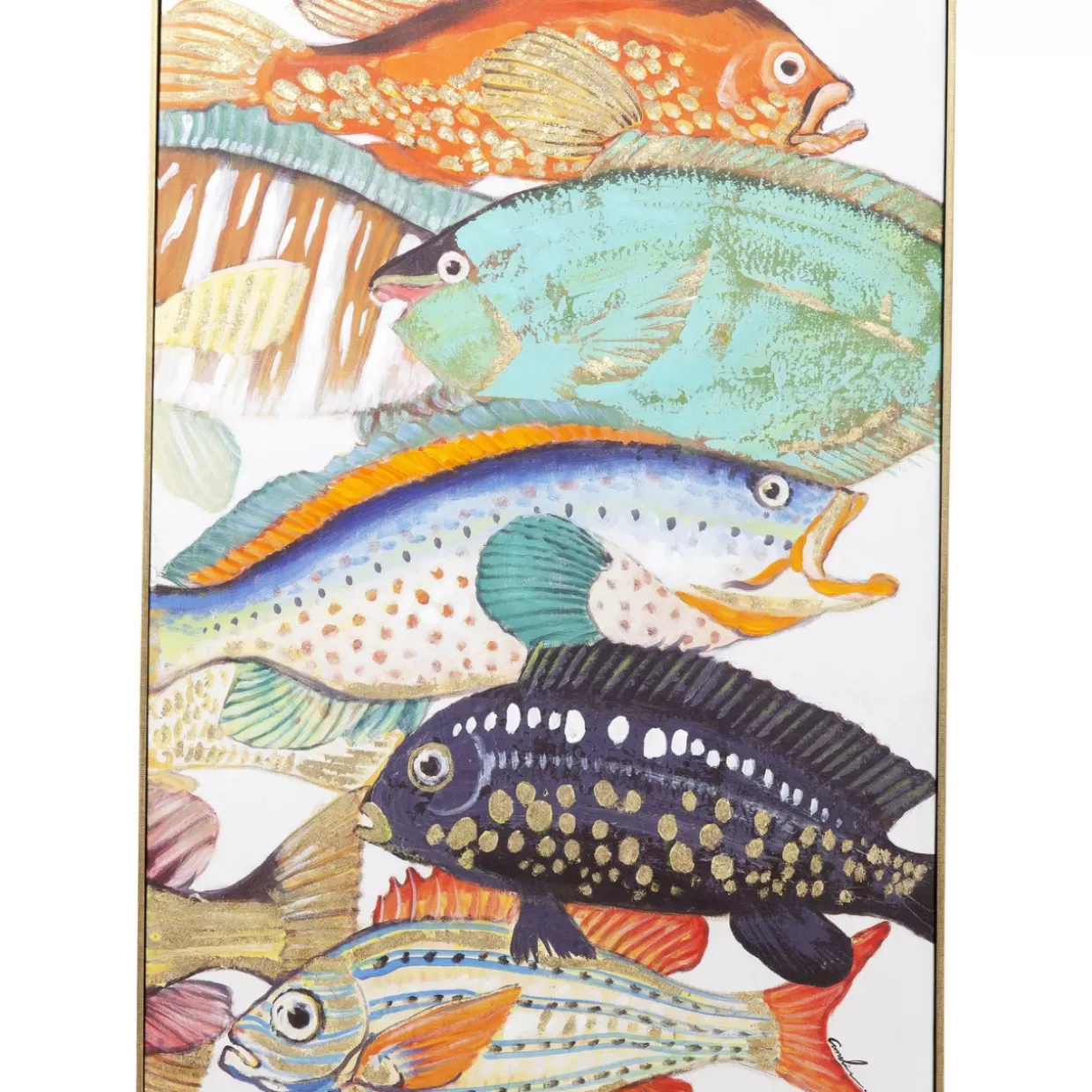 KARE Design Bilder | Bild Touched Fish Meeting Two 100X75Cm