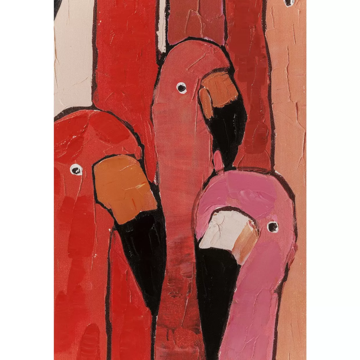 KARE Design Bilder | Bild Touched Flamingo Meeting 120X90Cm