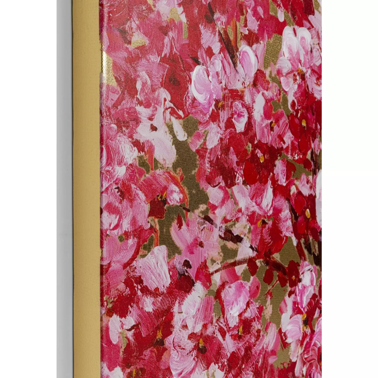 KARE Design Bilder | Bild Touched Flower Couple Gold Pink 160X120Cm