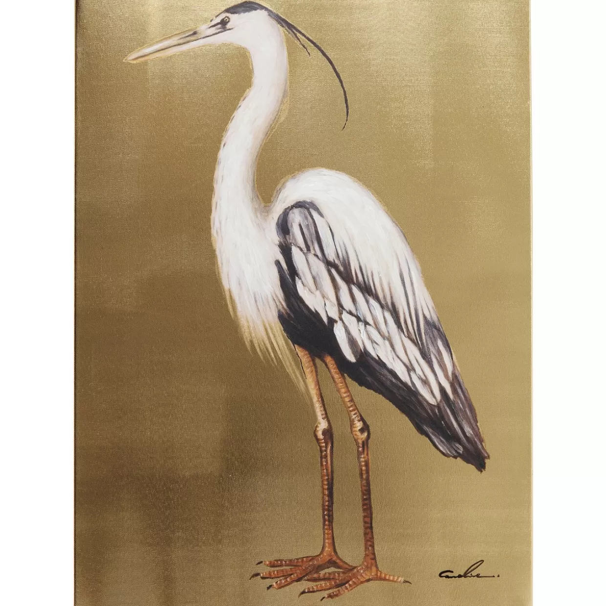 KARE Design Bilder | Bild Touched Heron Left 70X50Cm