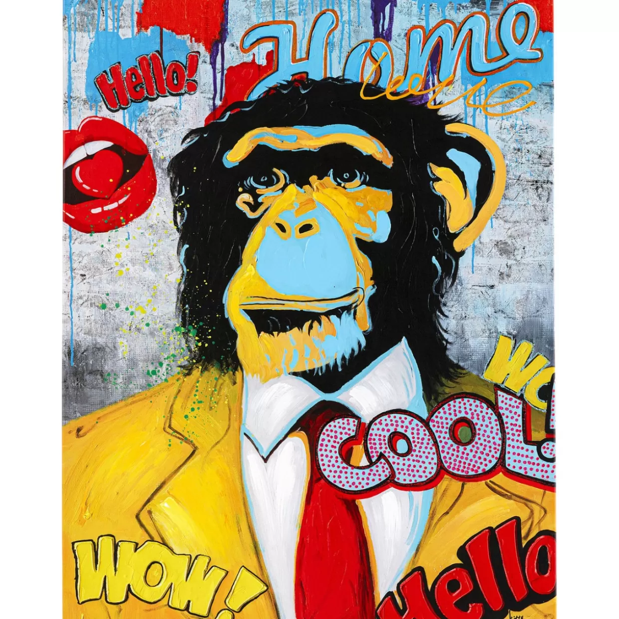 KARE Design Bilder | Bild Touched Show Monkey 120X90
