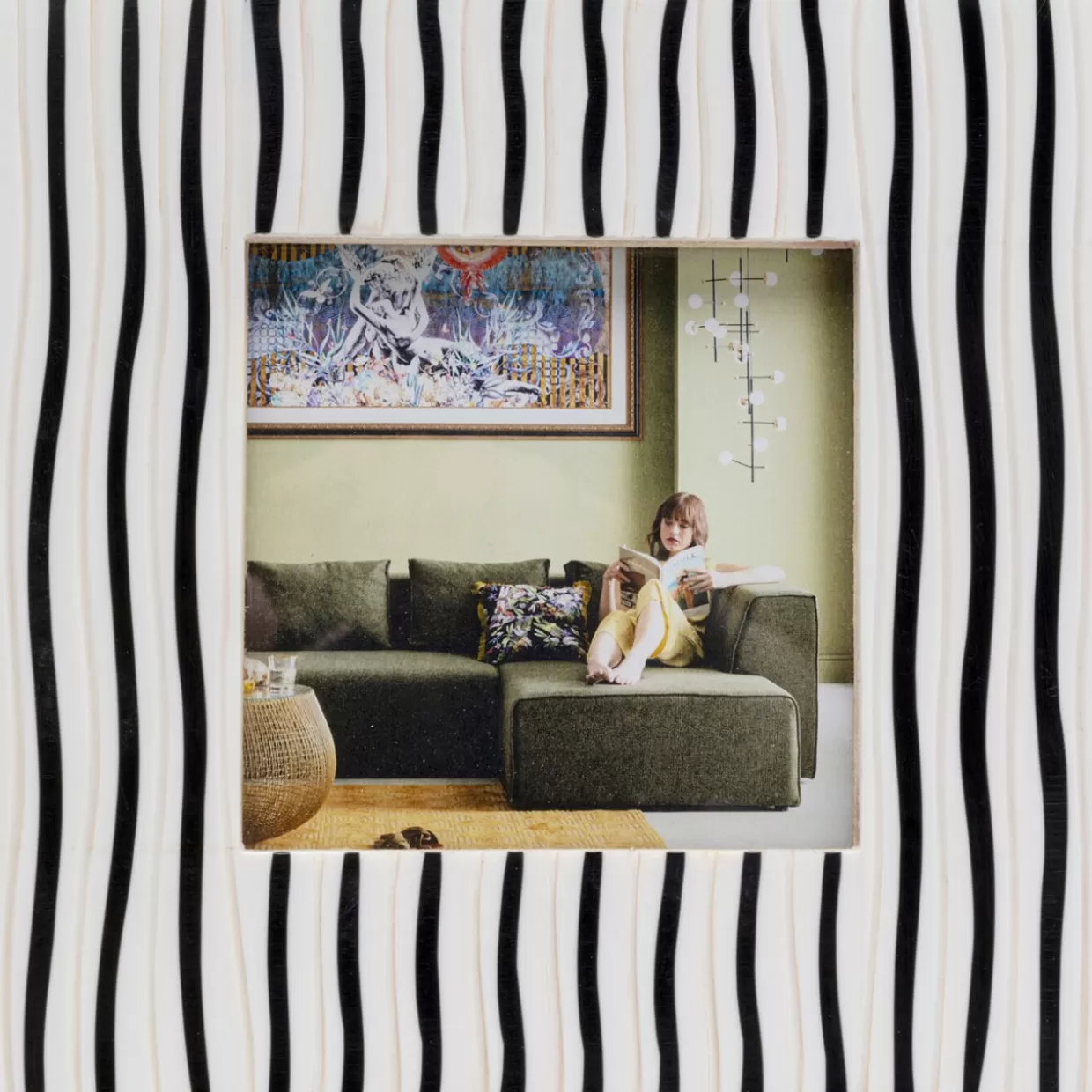 KARE Design Deko & Geschenkartikel | Bilderrahmen Black Stripes 17X17Cm