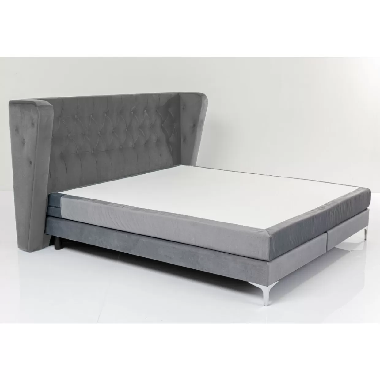 KARE Design Betten | Boxspringbett Benito Moon Grau 180X200Cm