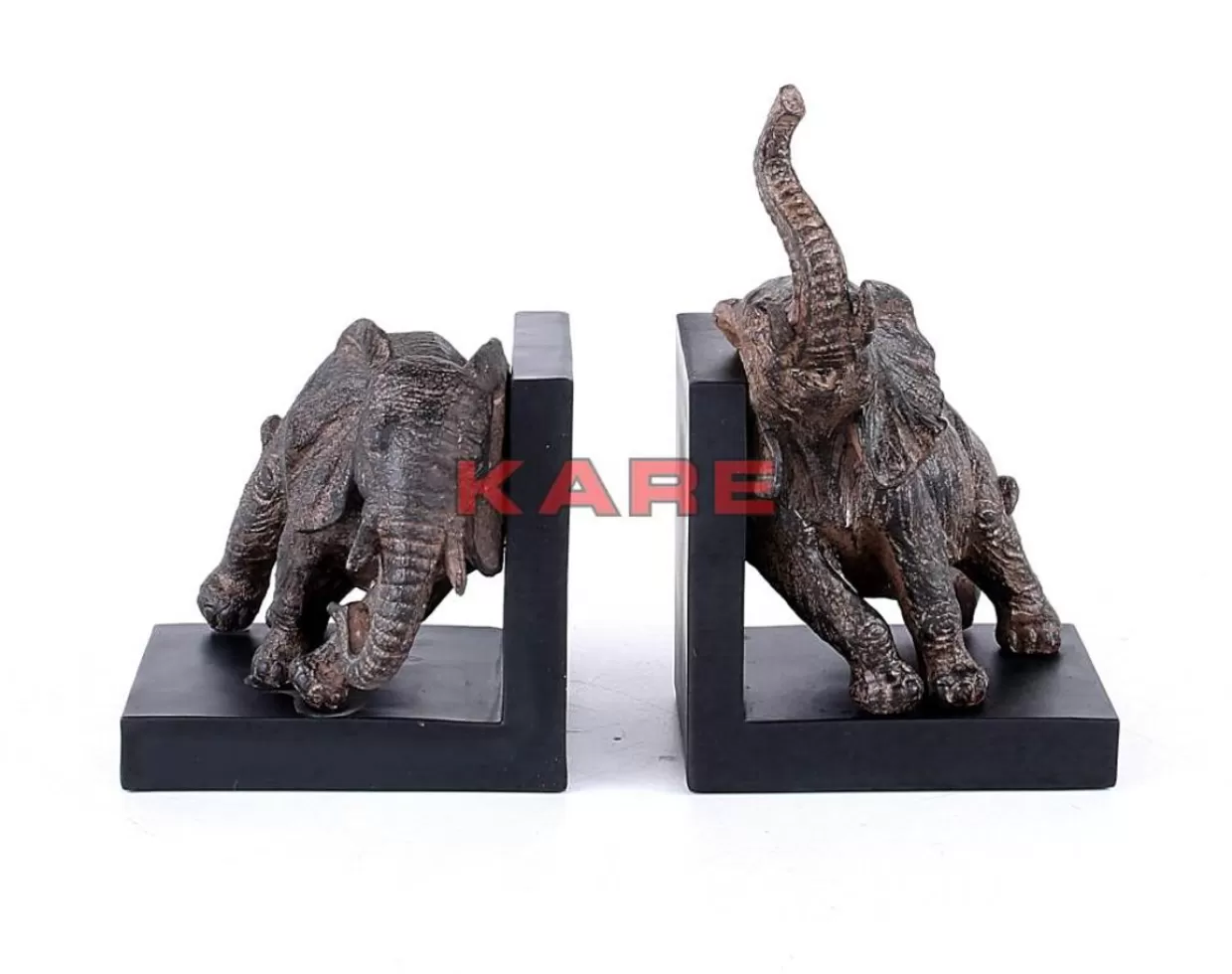 KARE Design Deko & Geschenkartikel | Buchstutze Elephants 25 (2/Set)