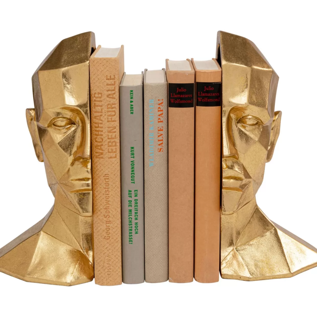 KARE Design Deko & Geschenkartikel | Buchstutze Face (2/Set)