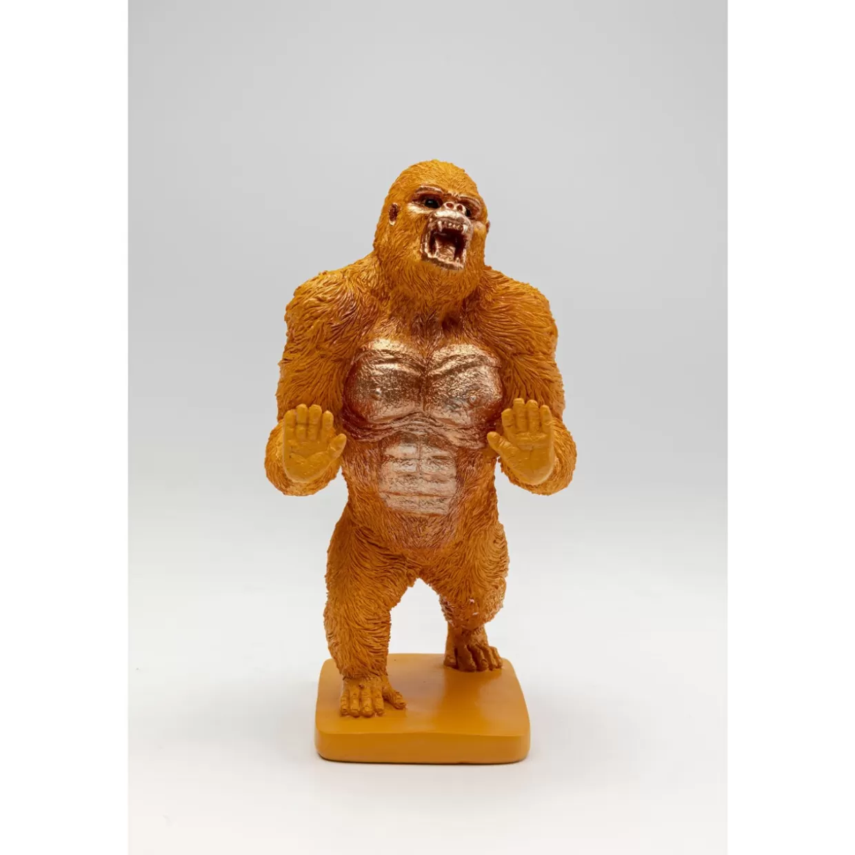 KARE Design Deko & Geschenkartikel | Buchstutze Gorilla Orange (2/Set)