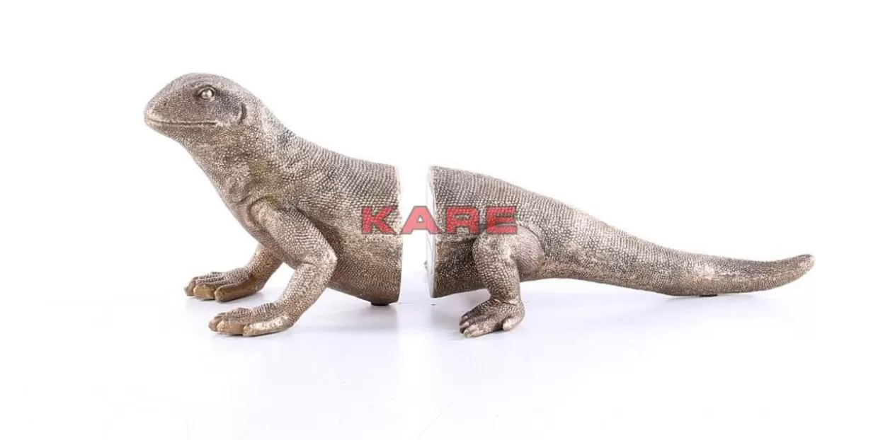 KARE Design Deko & Geschenkartikel | Buchstutze Lizard (2/Set)