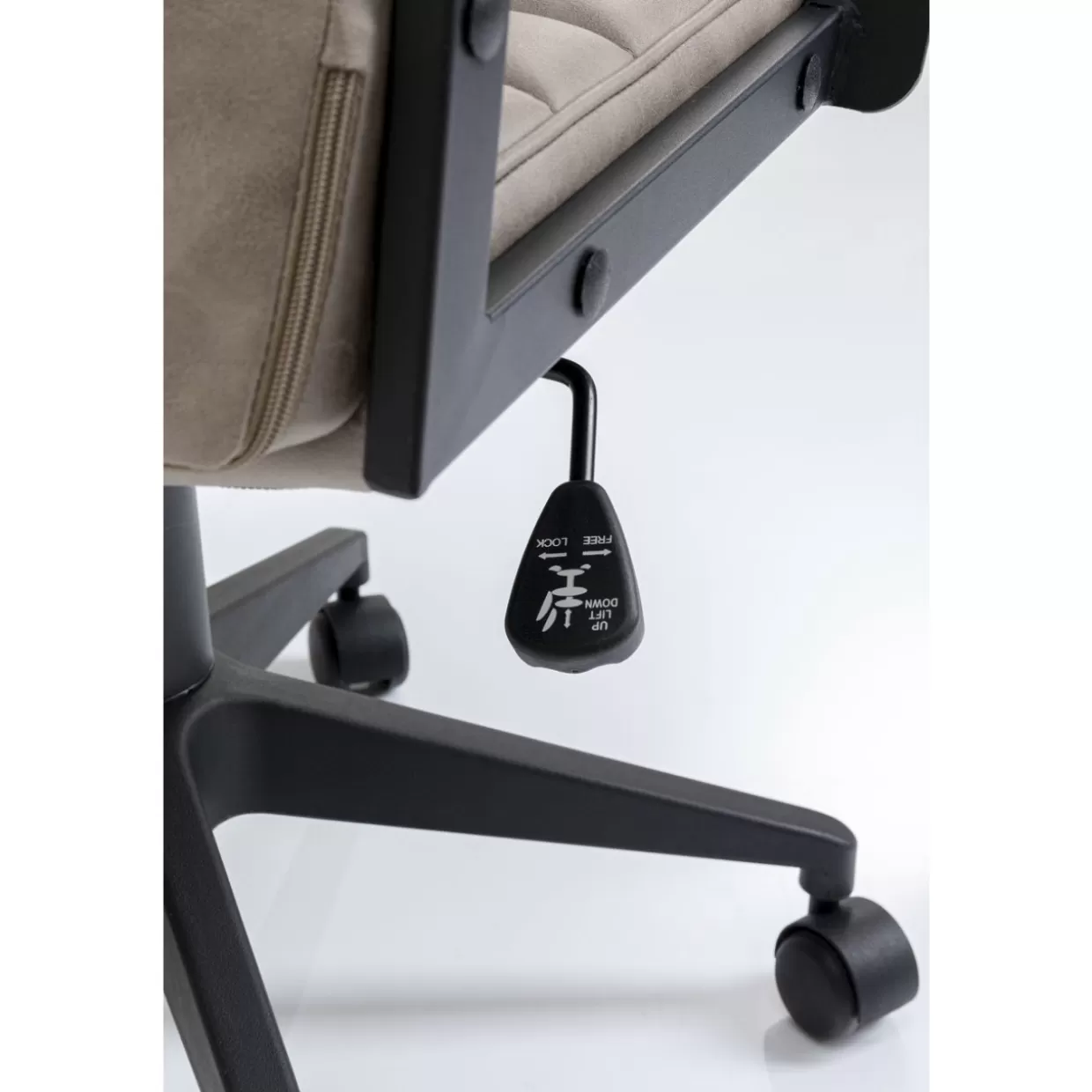 KARE Design Stühle | Burodrehstuhl Labora High Pebble